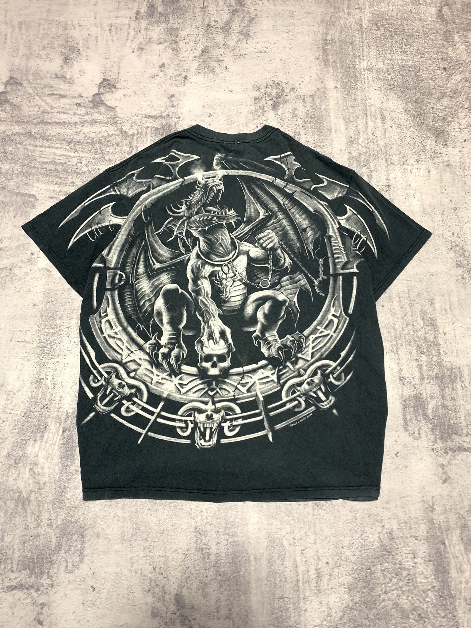 Liquid Blue Liquid Blue AOP Drugon Print Vintage 2001 T Shirt Size XL Size US XL / EU 56 / 4 - 10 Thumbnail