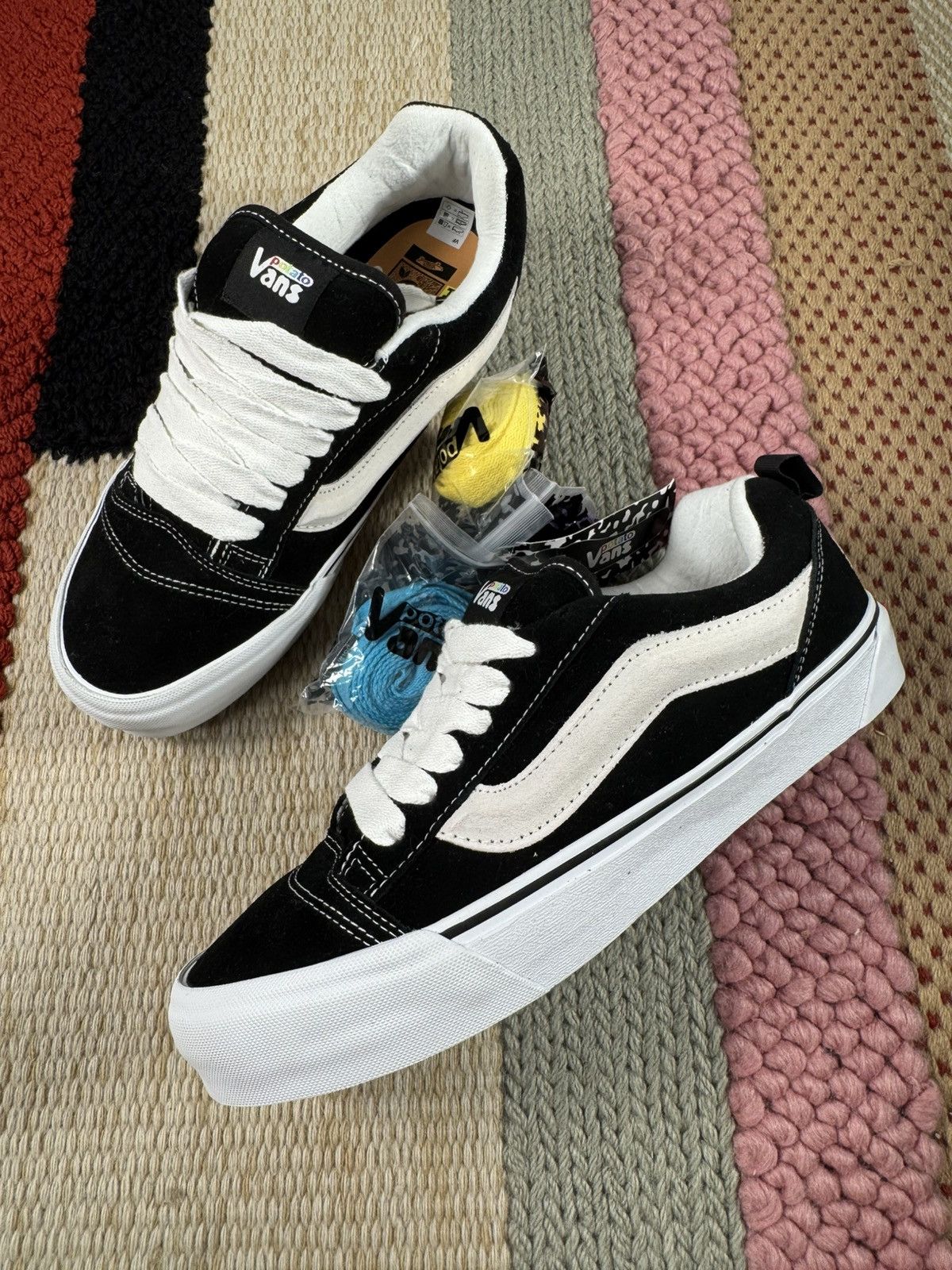 Imran Potato × Vans Vans Vault Ua Knu-Skool Vr3 LX Imran Potato Black White Size US 9.5 / EU 42-43 - 2 Thumbnail