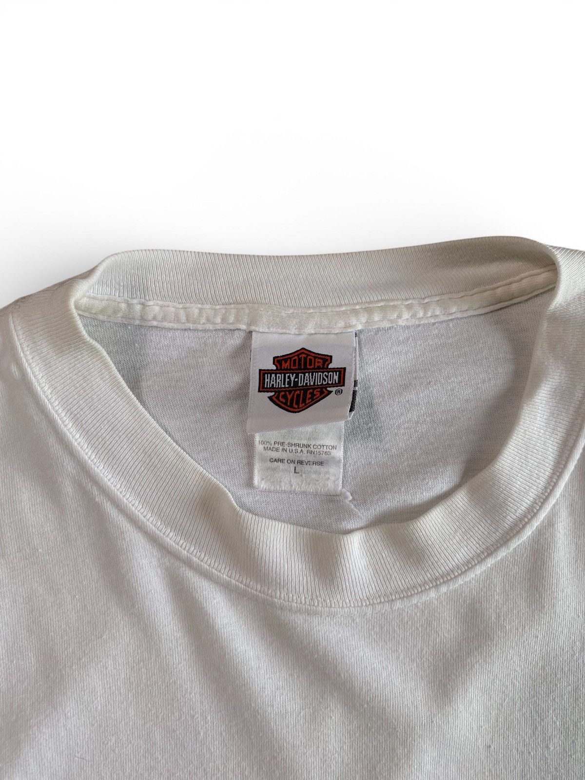 Harley Davidson Vintage Harley Davidson Distressed Skull Long Sleeve T-Shirt Size US L / EU 52-54 / 3 - 4 Thumbnail