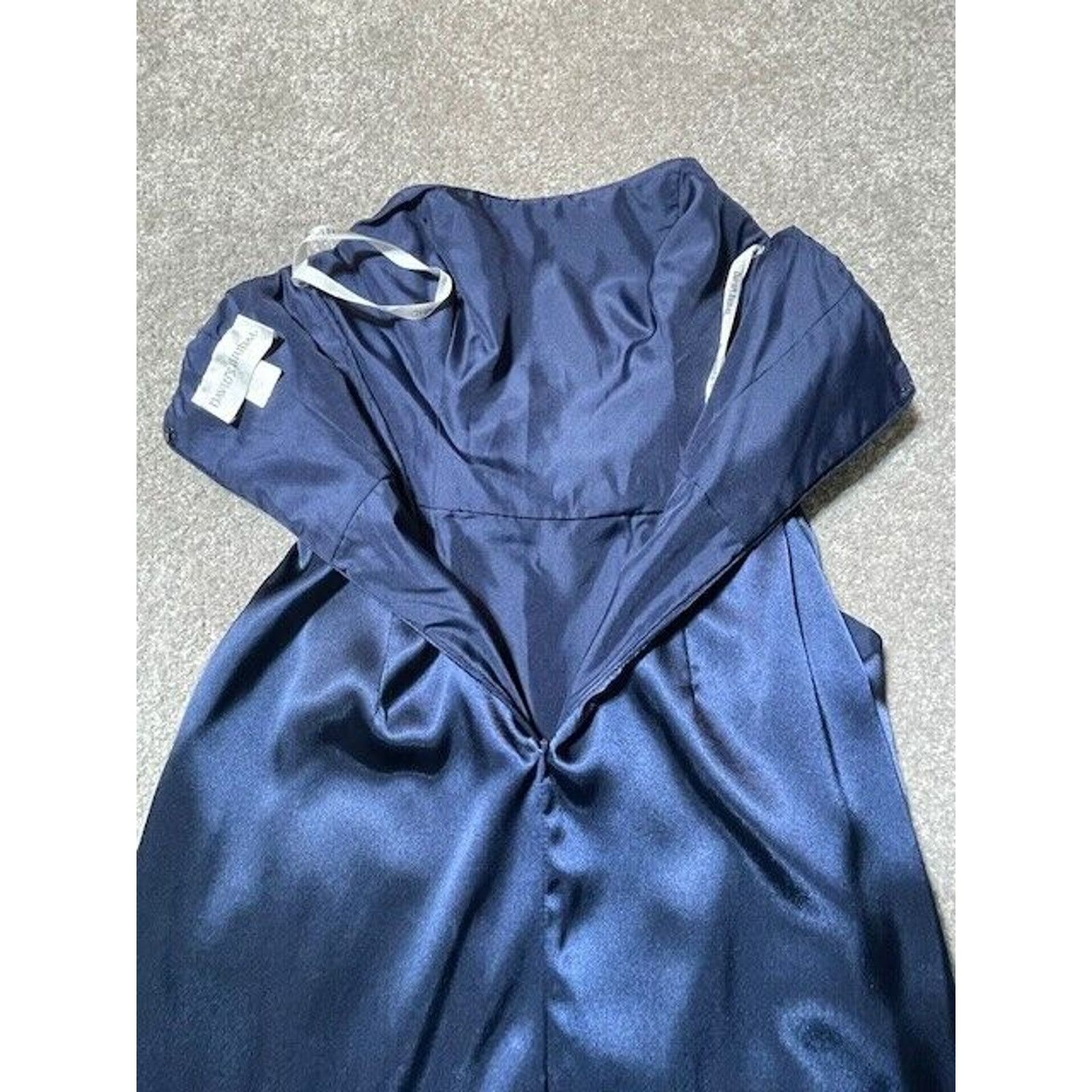 Other Davids Bridal Strapless Satin Dress 2 Prom Formal Romantic Size XS / US 0-2 / IT 36-38 - 4 Thumbnail