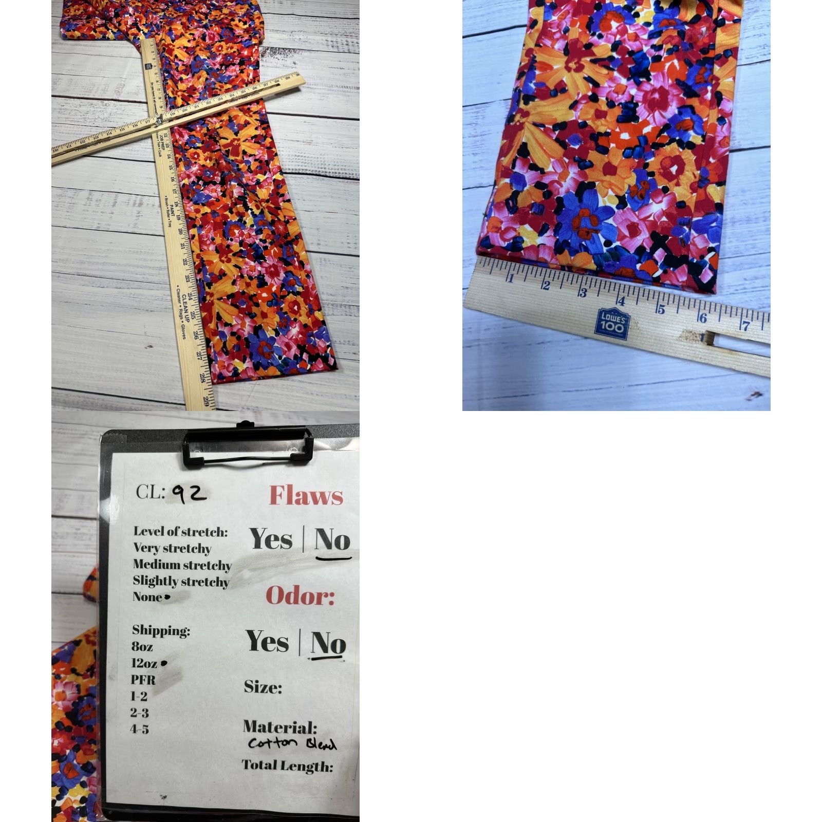 Vintage Tyler Boe Women's Floral Pants Straight Leg Casual Party Sz 4 Red Orange Cotton Blend Inseam 28.5in Womens Size 27" / US 4 / IT 40 - 8 Thumbnail