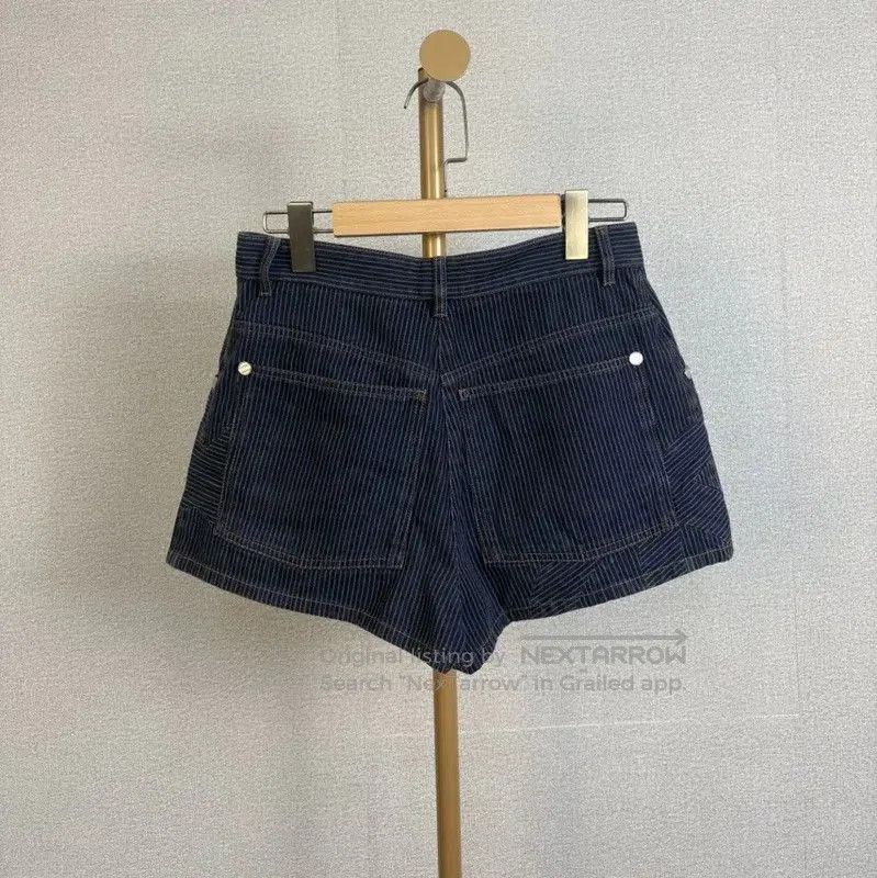 Chanel Chanel Summer Navy Cotton Skirt . Size 37" - 2 Thumbnail