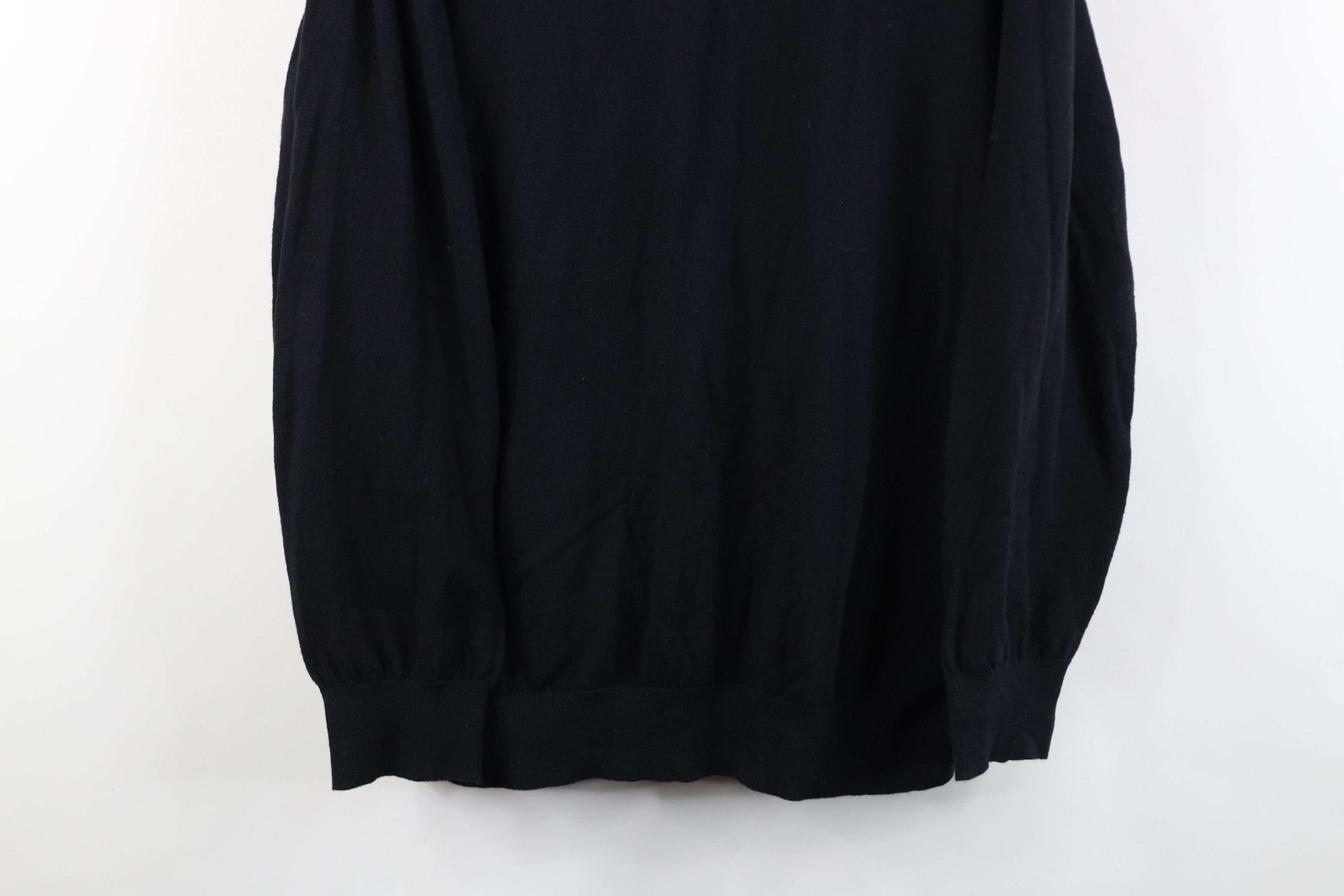 L.L. Bean Vintage LL Bean Cashmere Blend Knit V-Neck Sweater Black Size US XL / EU 56 / 4 - 3 Thumbnail