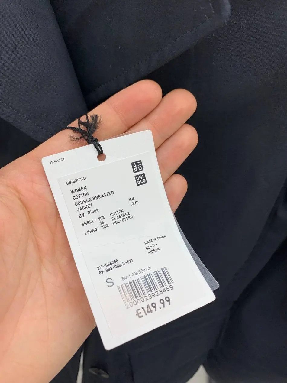 Jil Sander × Uniqlo Jil Sander X Uniqlo Cotton Double Breasted Ladies Jacket Size S / US 4 / IT 40 - 5 Thumbnail