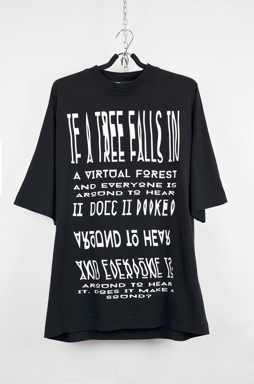 Y-3 × Yohji Yamamoto Y-3 Printed Black Oversized T-Shirt - S Size US S / EU 44-46 / 1 - 1 Thumbnail