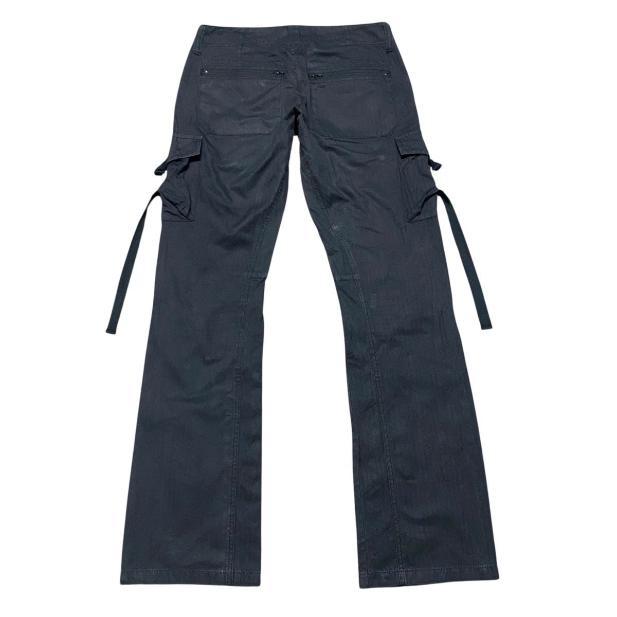 Japanese Brand × Tornado Mart Tornado Mart Cargo Flare Pants Faded Black Size 28" / US 6 / IT 42 - 2 Thumbnail