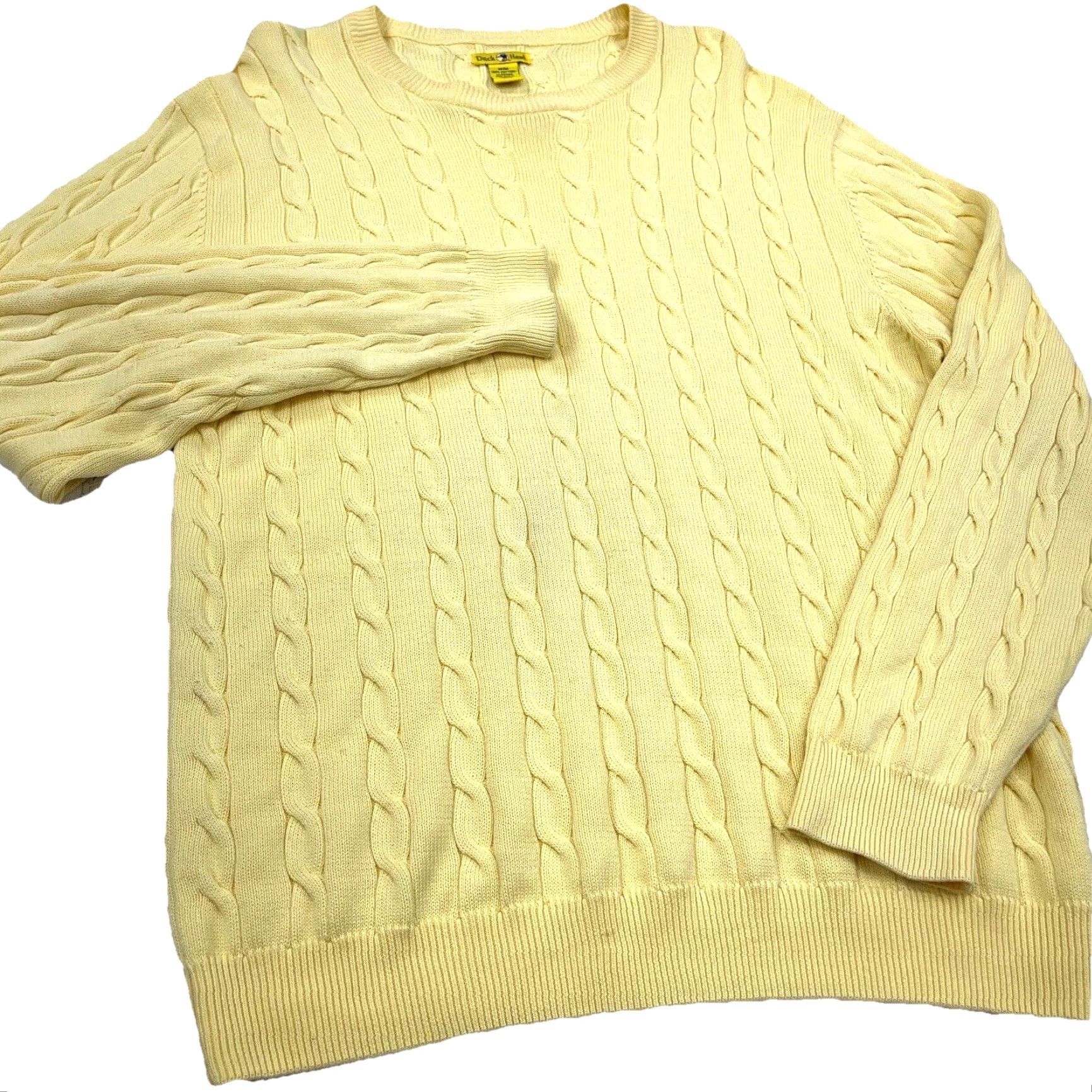 Vintage VINTAGE Duck Head Sweater Men M Yellow Cable-Knit Crewneck Pullover All Seasons Logo Classic Outdoor Preppy Mens Size US M / EU 48-50 / 2 - 3 Thumbnail