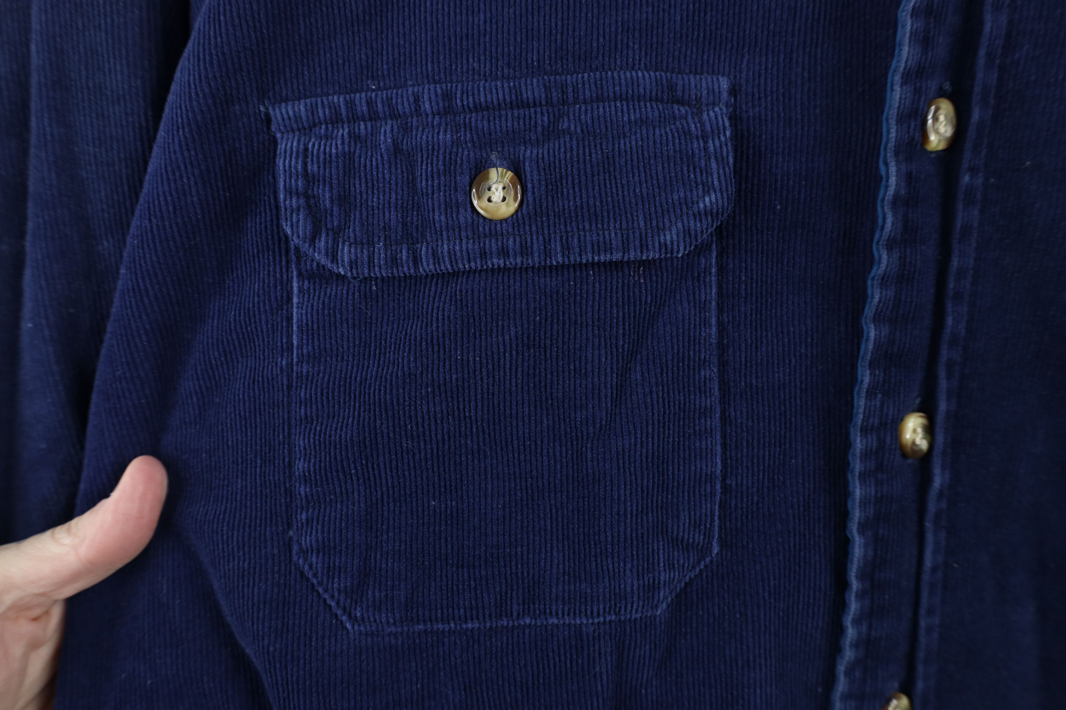 Vintage Vintage 70s Streetwear Corduroy Shirt Jacket Jac Shirt Size US L / EU 52-54 / 3 - 5 Thumbnail