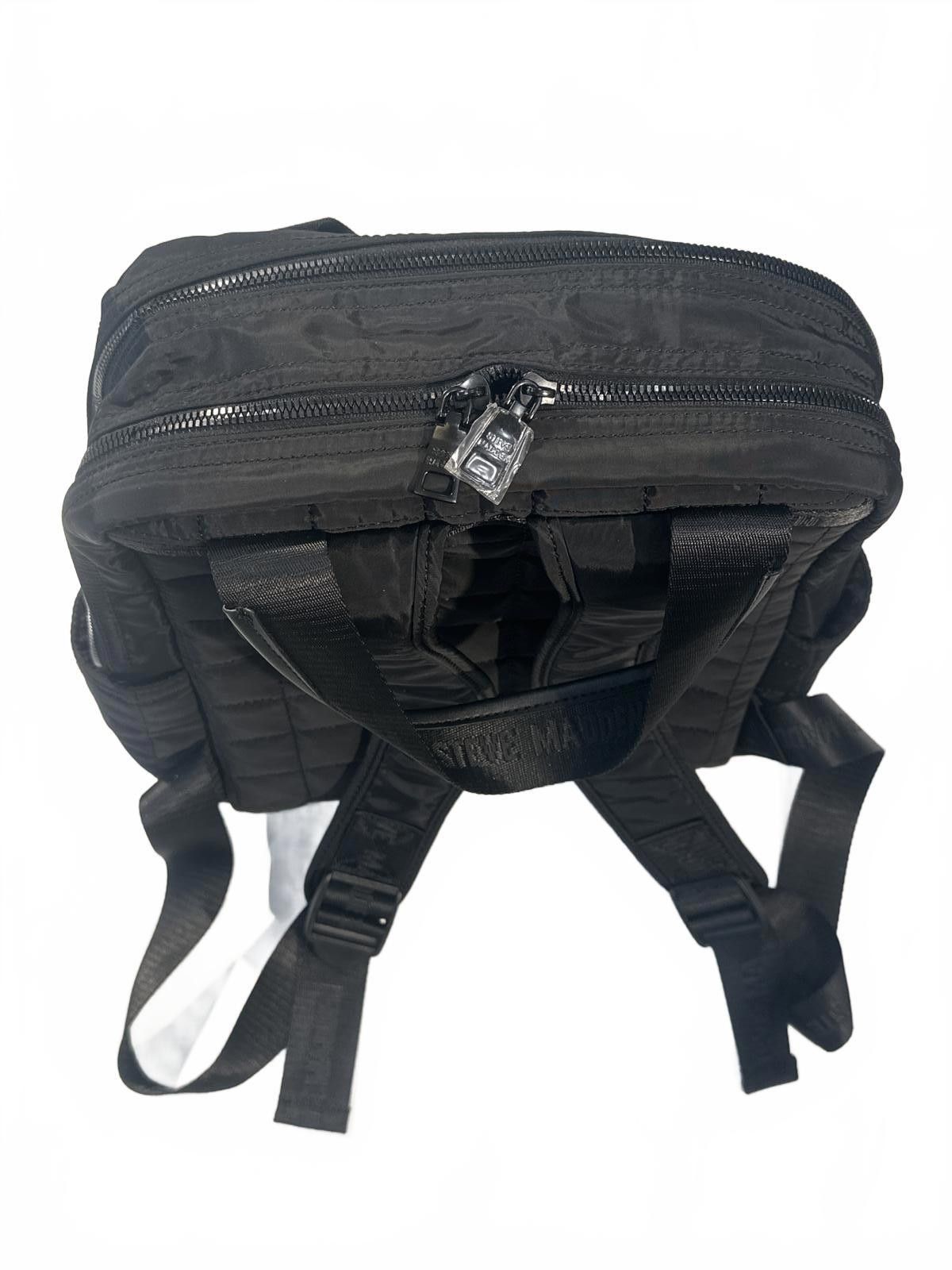 Steve Madden Steve Madden Black Quilted Nylon Backpack Size ONE SIZE - 8 Thumbnail
