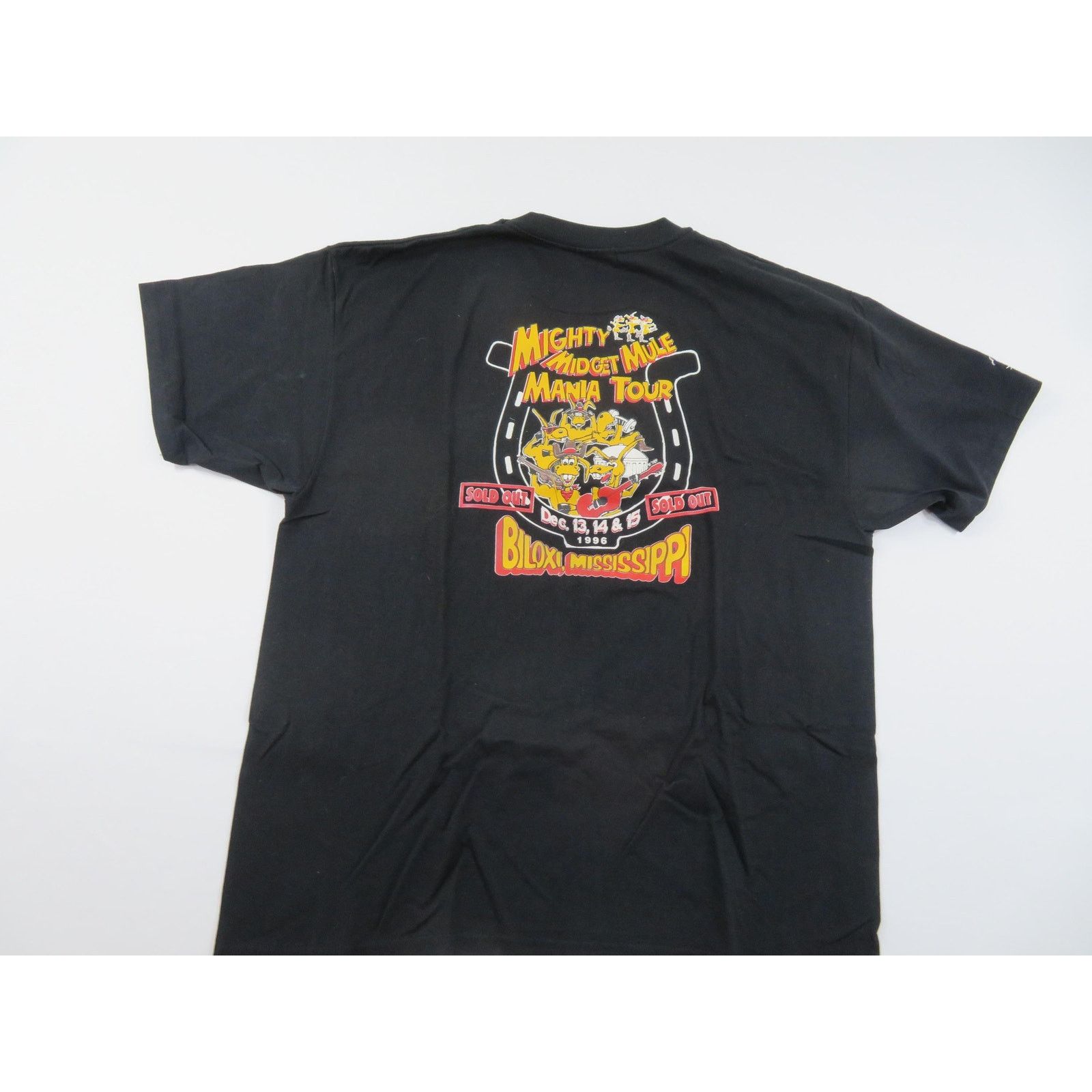 Hanes The Mighty Midget Mule Mania Tour Black T-shirt Sz XL 90s Size US XL / EU 56 / 4 - 1 Thumbnail