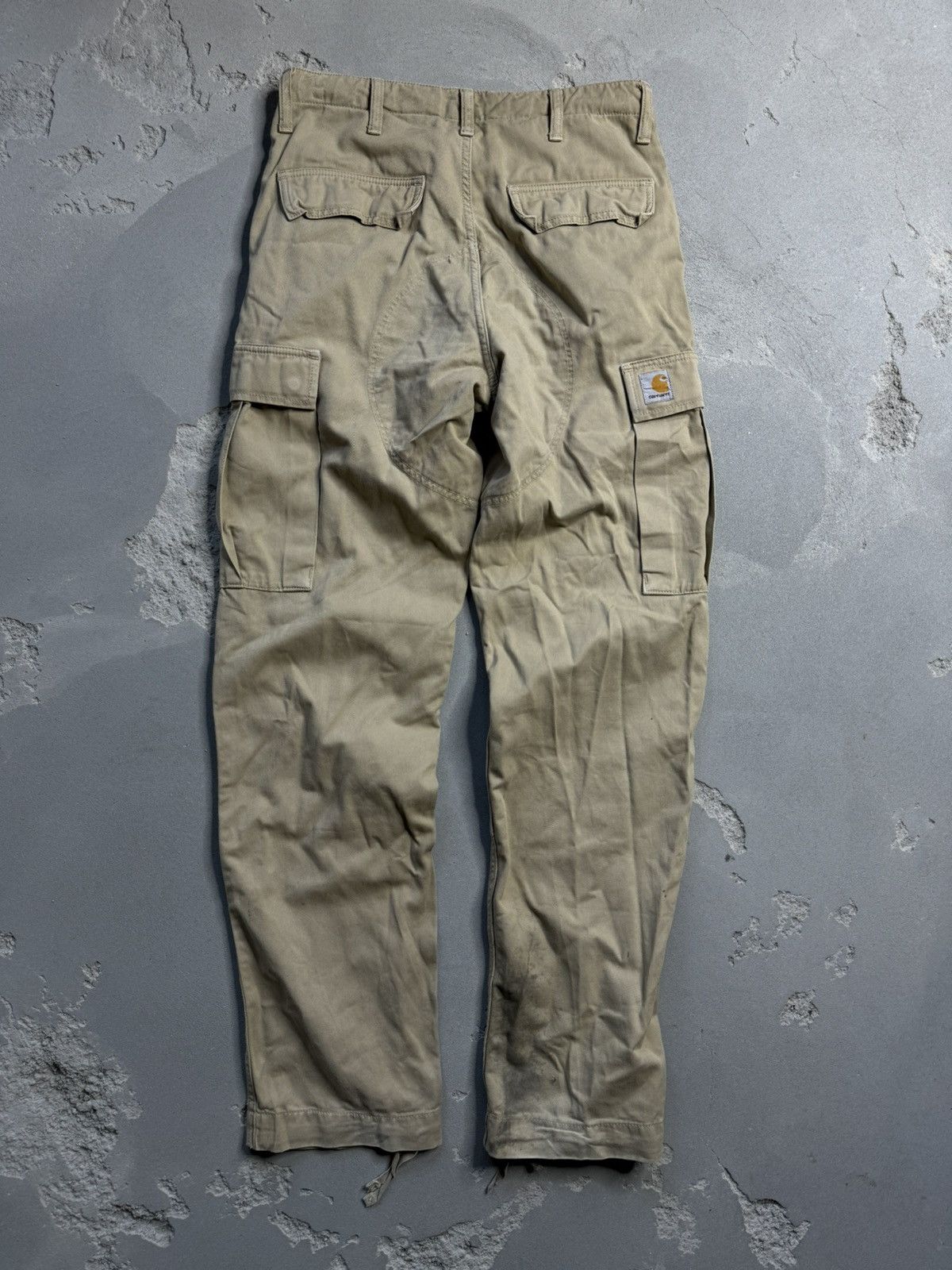 Carhartt × Carhartt Wip Carhartt Beige Regular Cargo Pants Trousers 28х32 Size US 28 / EU 44 - 4 Thumbnail