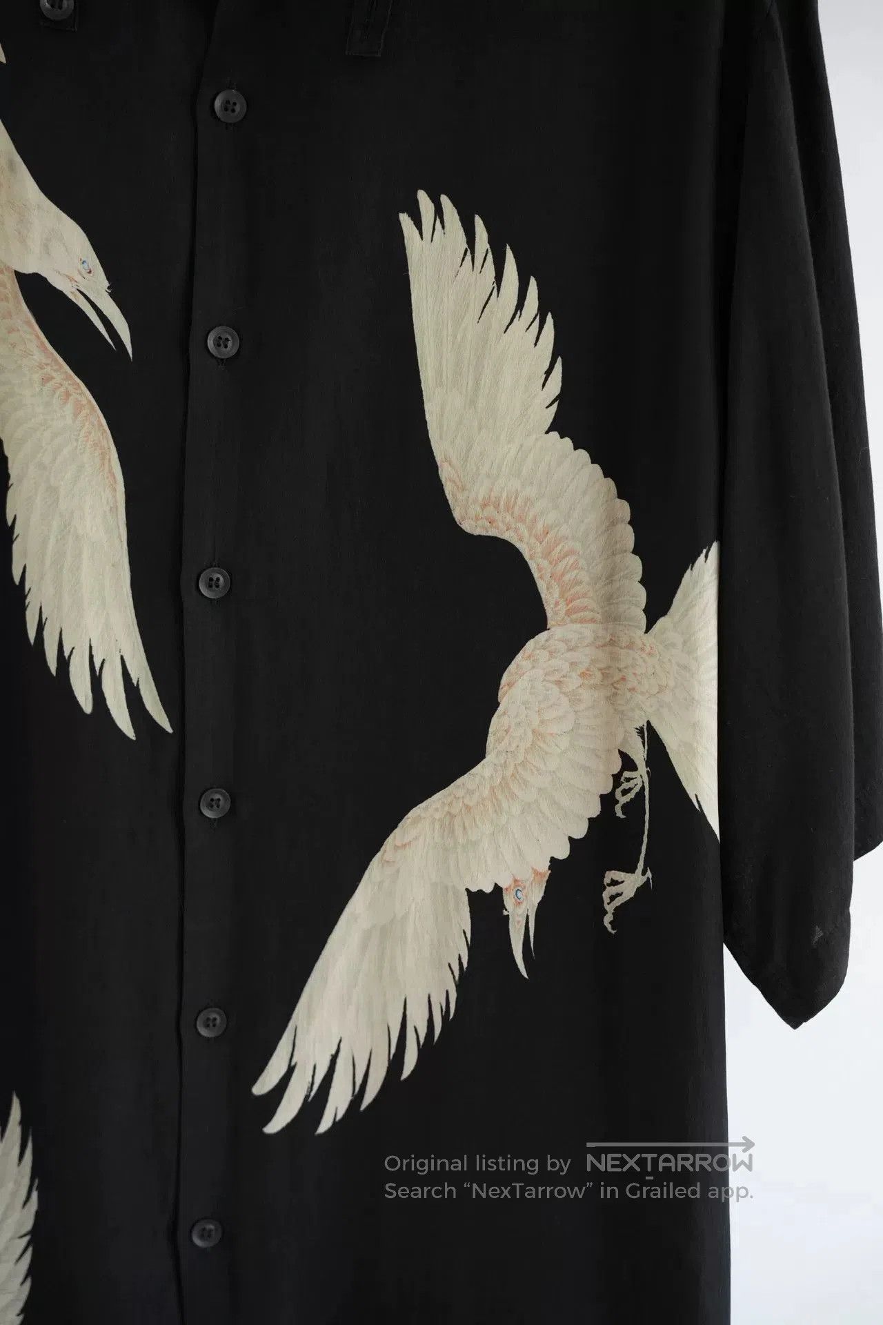 Yohji Yamamoto Yohji Yamamoto Silk Short Sleeve Shirt. Size US M / EU 48-50 / 2 - 4 Thumbnail