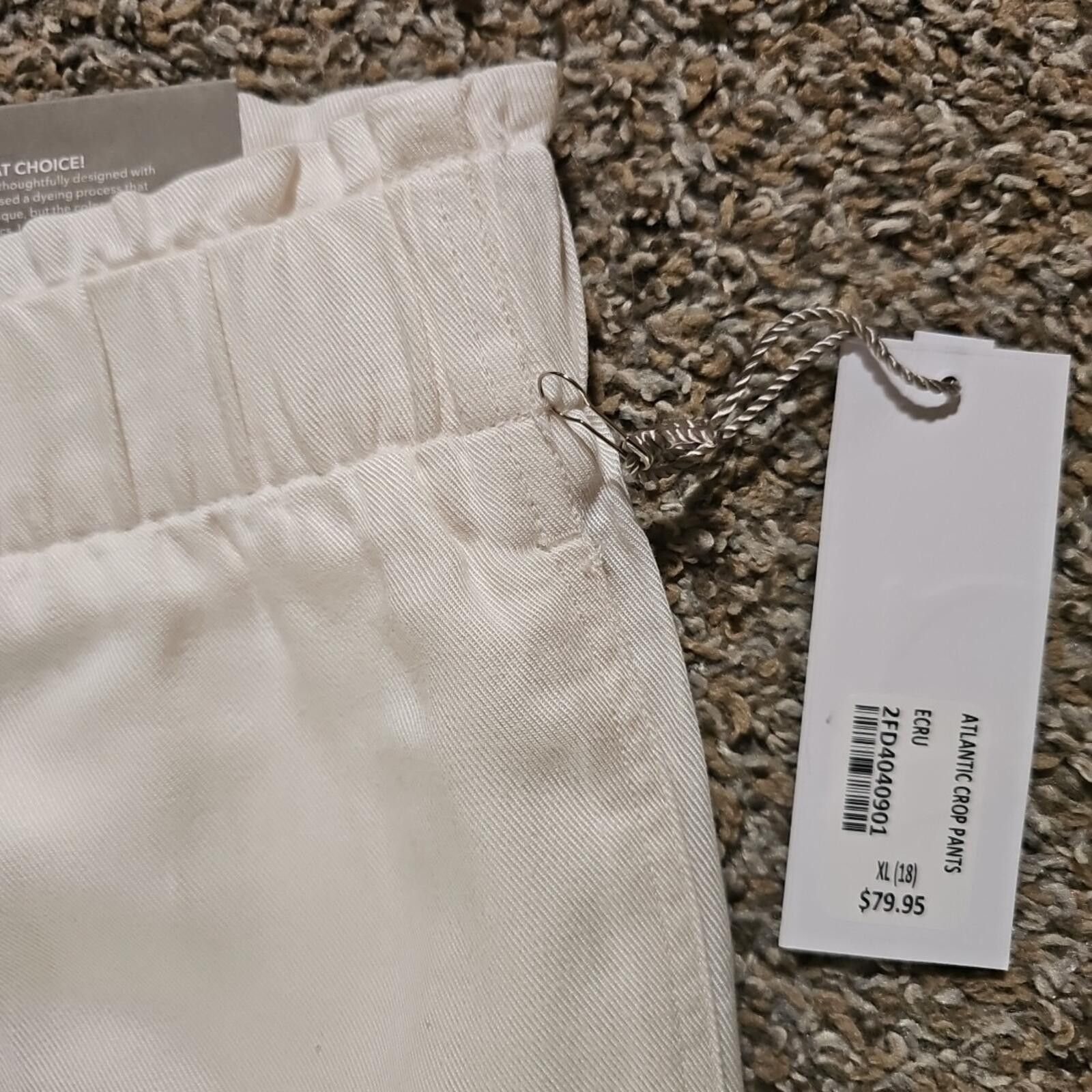 Other Soft Surroundings XL(18) Athletic Crop Pants NWT Size 40" / US 18 - 2 Thumbnail