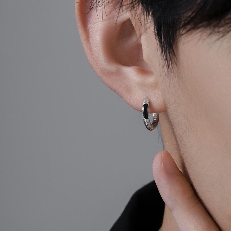 Jewelry × Sterling Silver Modern Earrings One pairs Gothic Punk Chrome Jewelry Spike Size ONE SIZE - 4 Thumbnail