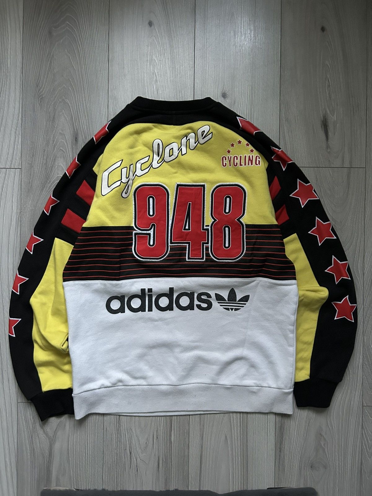Adidas Adidas Retro Vintage Sweatshirt Cyclone Size US M / EU 48-50 / 2 - 1 Thumbnail