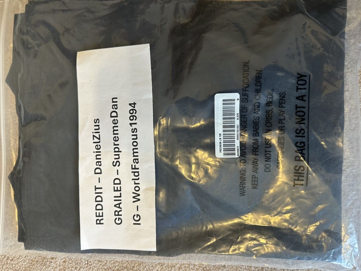 Supreme Supreme Precision Long-Sleeve Top 'Black' Size US M / EU 48-50 / 2 - 4 Thumbnail