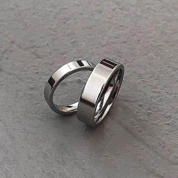 Jewelry Punk Jewelry Rings Open Size Chrome Ring (Size 7-13) Size ONE SIZE - 3 Thumbnail
