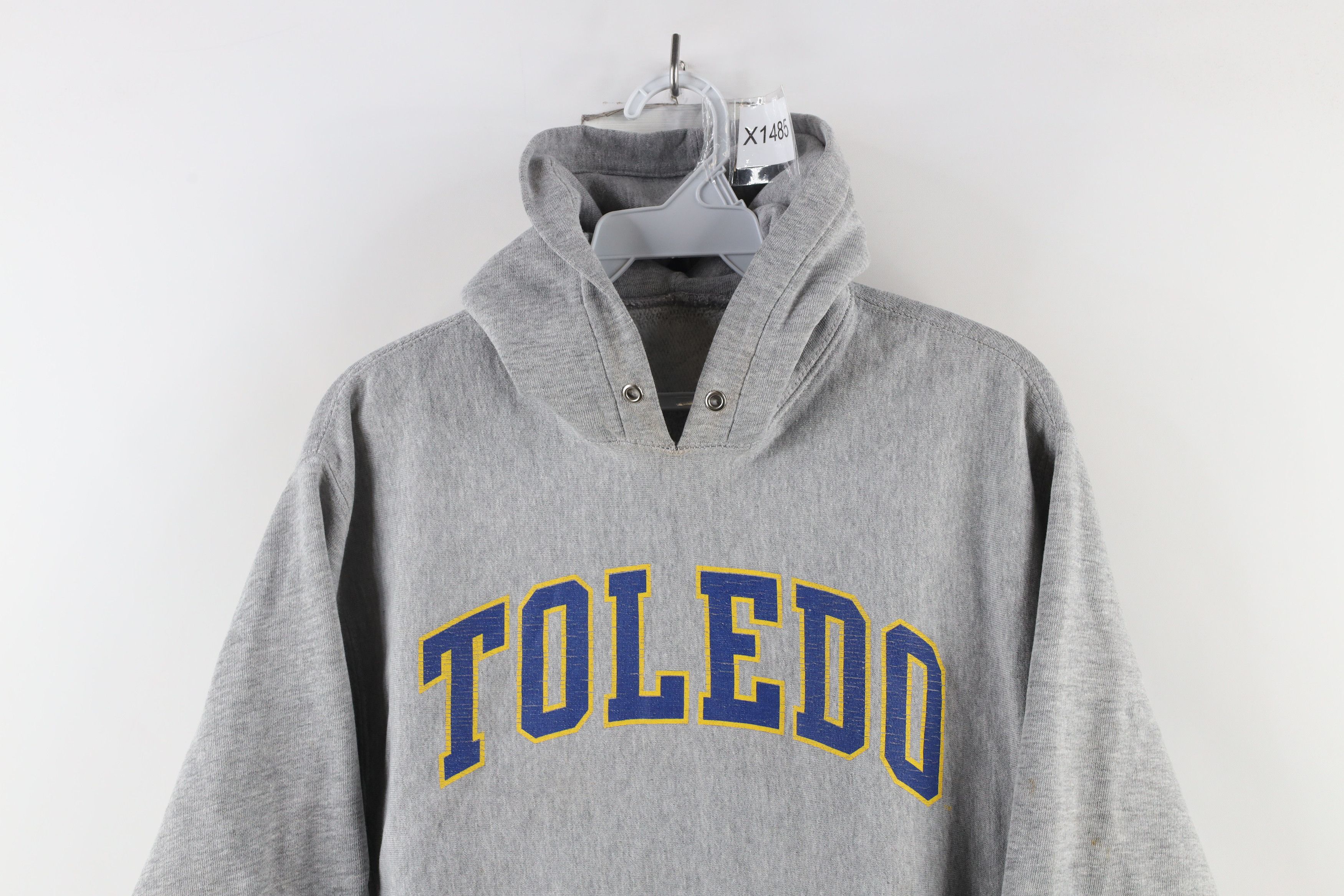 Vintage Vintage 90s Heavyweight University of Toledo Hoodie Gray Size US XS / EU 42 / 0 - 2 Thumbnail