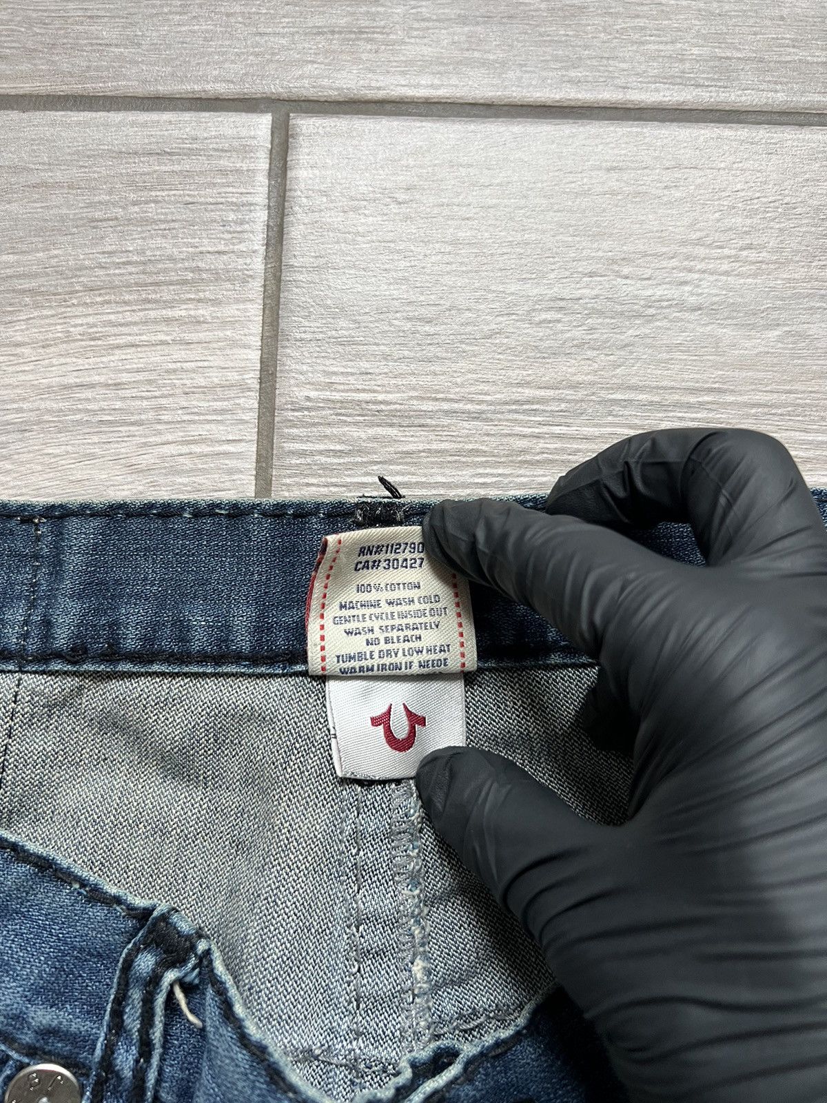 True Religion Vintage Y2K True Religion Baggy Denim Jeans Ricky Size US 34 / EU 50 - 10 Thumbnail