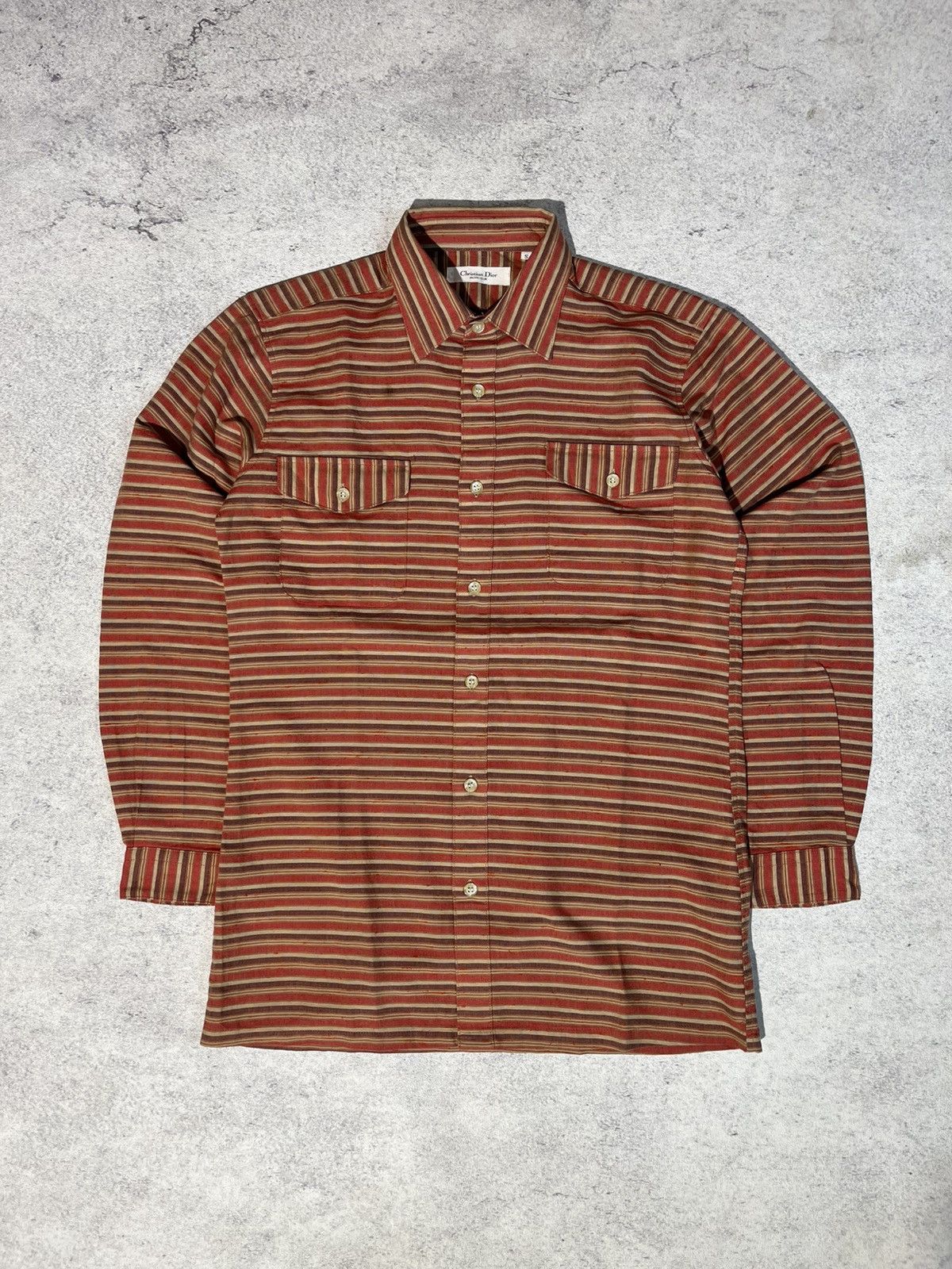 VINTAGE Dior stripe shirt