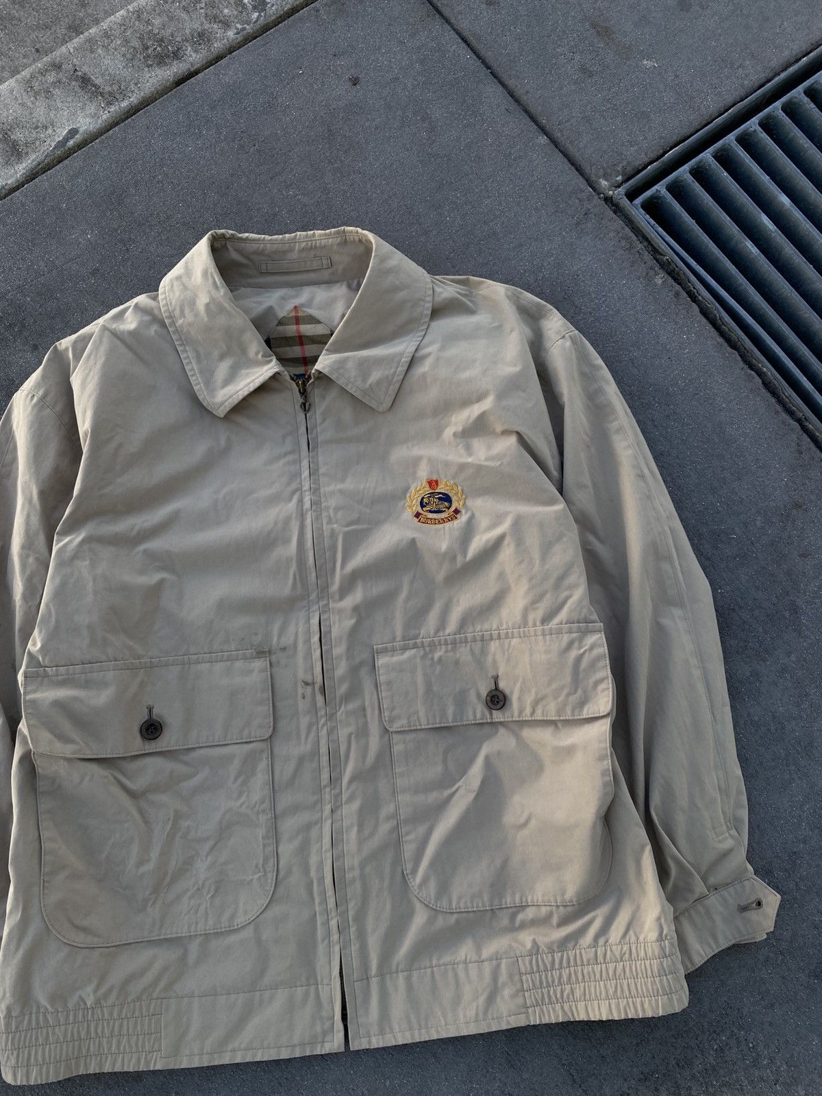 Burberry Vintage Burberrys Crest Logo Jacket Size US L / EU 52-54 / 3 - 2 Thumbnail