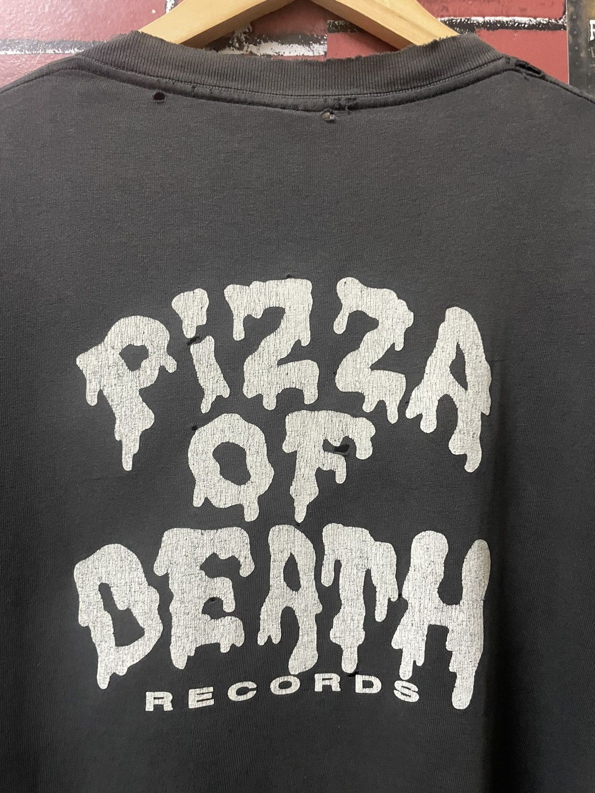 Vintage VINTAGE DISTRESS PIZZA OF DEATH RECORDS 90s ( Size US M / EU 48-50 / 2 - 11 Thumbnail