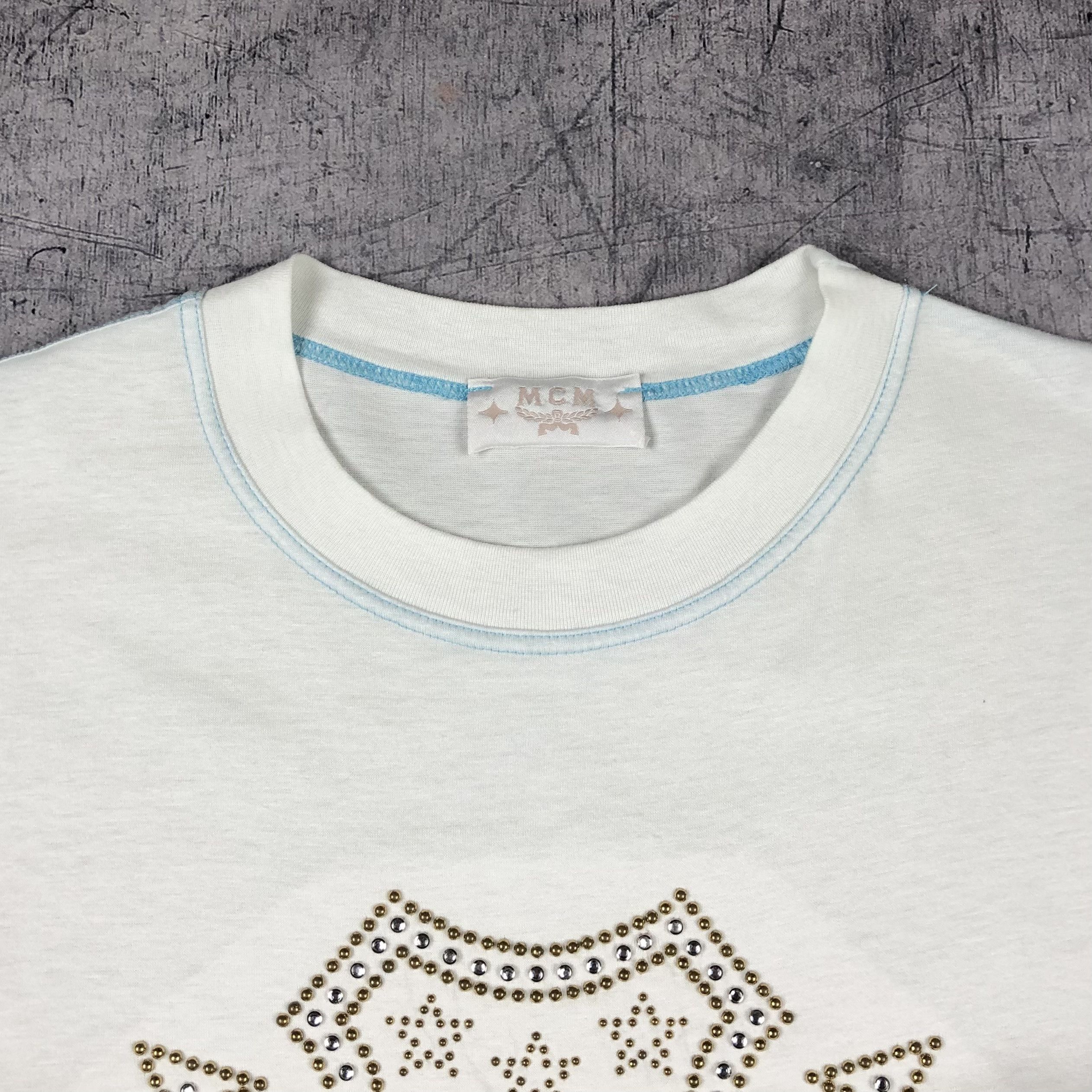 MCM 90s MCM Rivest Logo Michael Cromer Munich Tee Size US XL / EU 56 / 4 - 6 Thumbnail