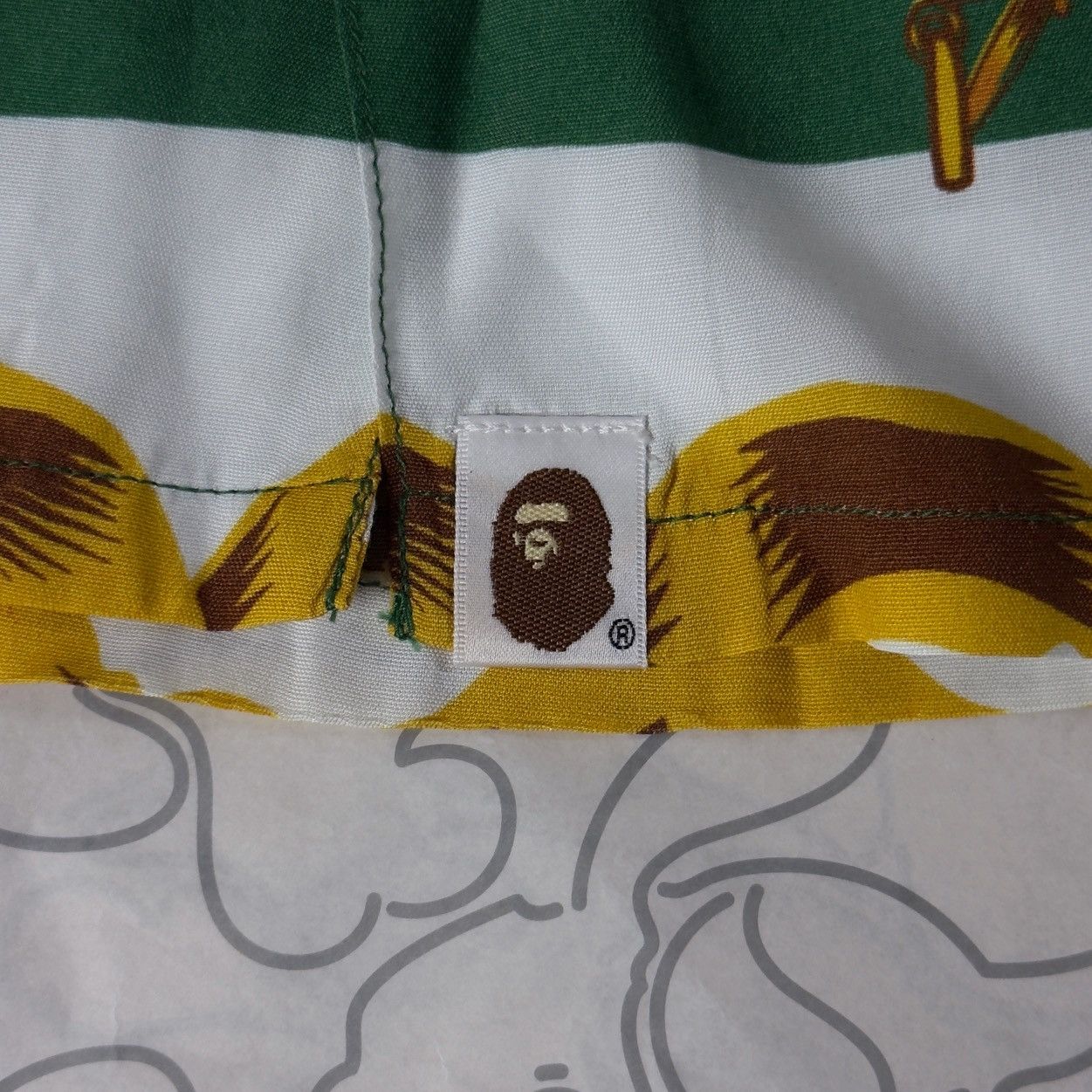 Bape Bape Double Ape Head Relaxed Shirt Green 2021 Size US S / EU 44-46 / 1 - 11 Thumbnail