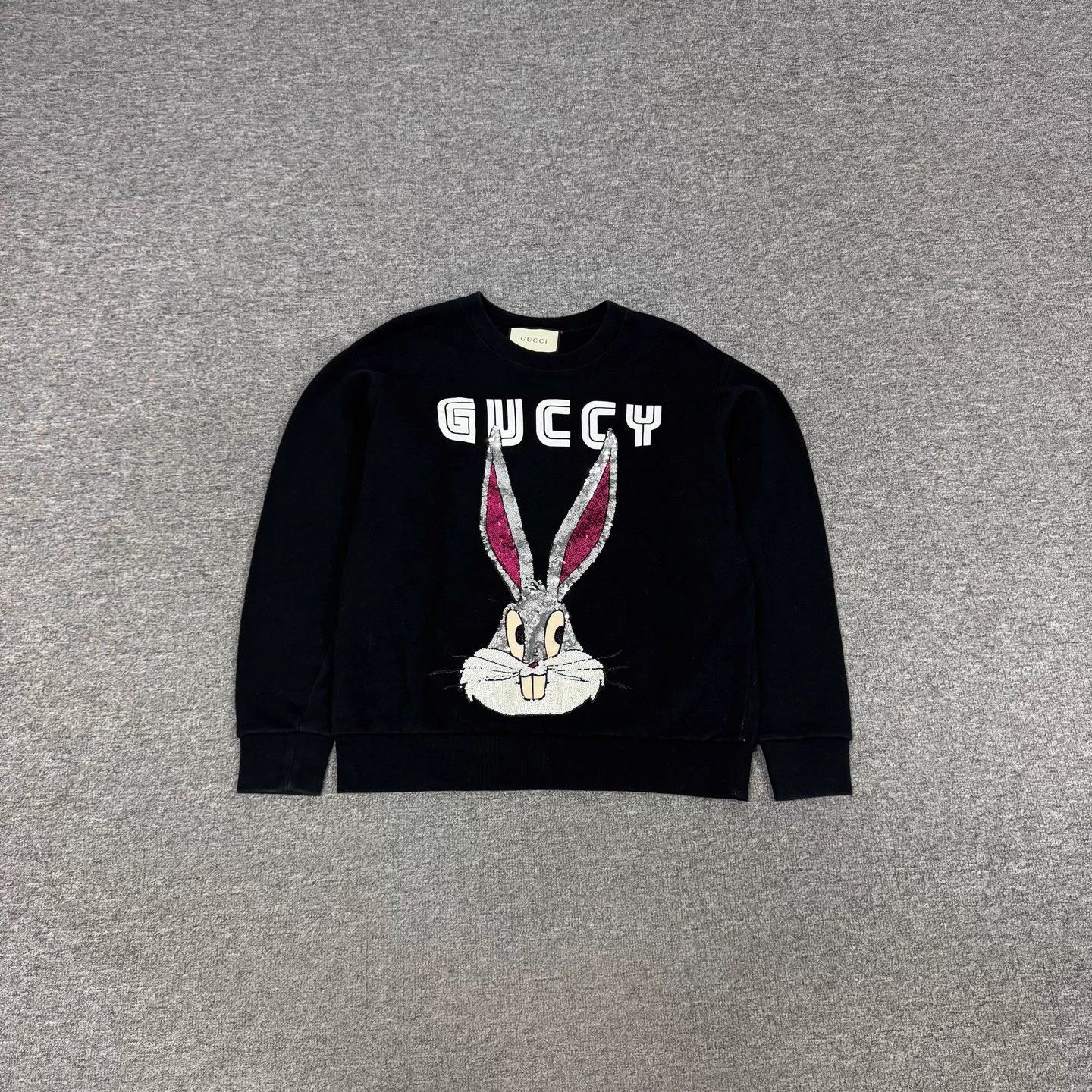 Gucci Gucci Sequin Rabbit Logo Hoodie XS Size XS / US 0-2 / IT 36-38 - 1 Thumbnail