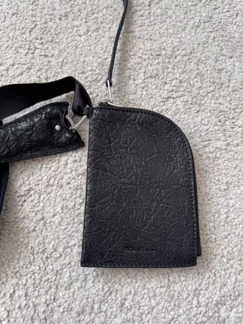 Rick Owens Rick Owens Leather Zip Cardholder Size ONE SIZE - 3 Thumbnail