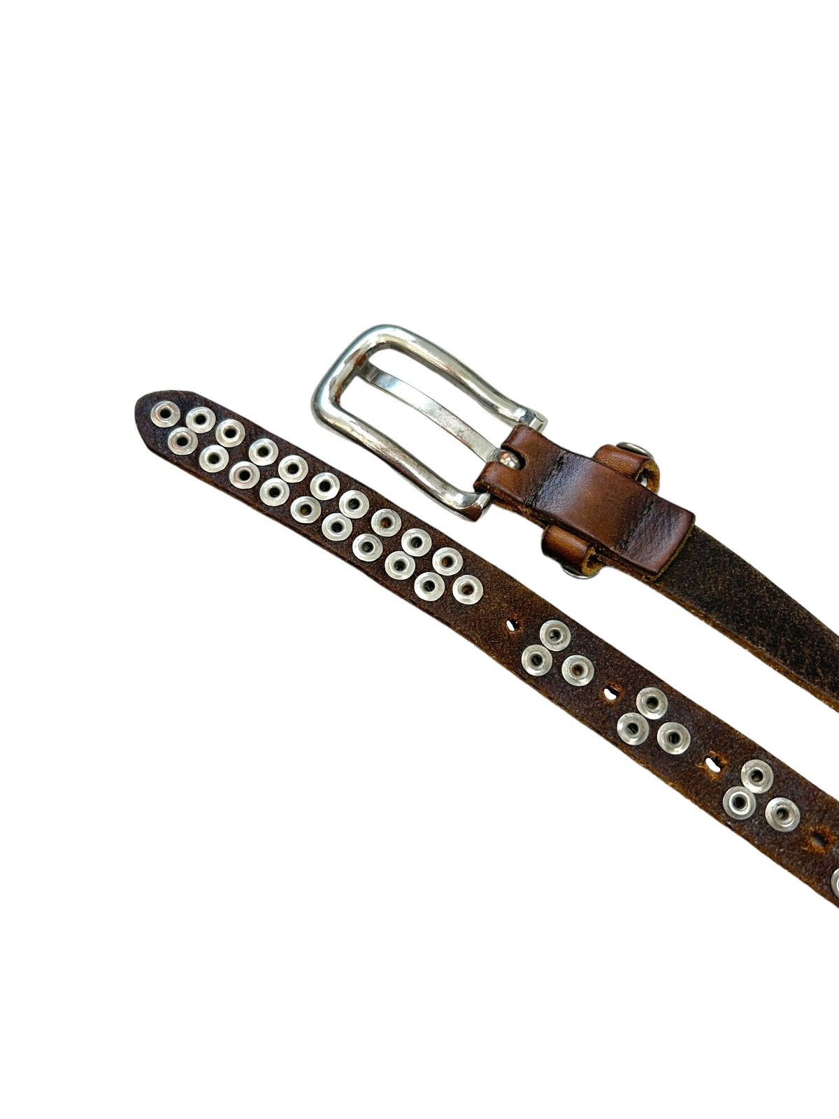 Vintage Vintage Avantgarde Leather Metal thin belt Size ONE SIZE - 4 Thumbnail