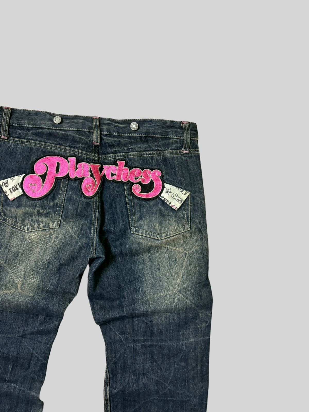 Hysteric Glamour × Japanese Brand Chip Clip Patches Pop up Girly Junya Watanabe Denim Jeans Size US 32 / EU 48 - 13 Thumbnail