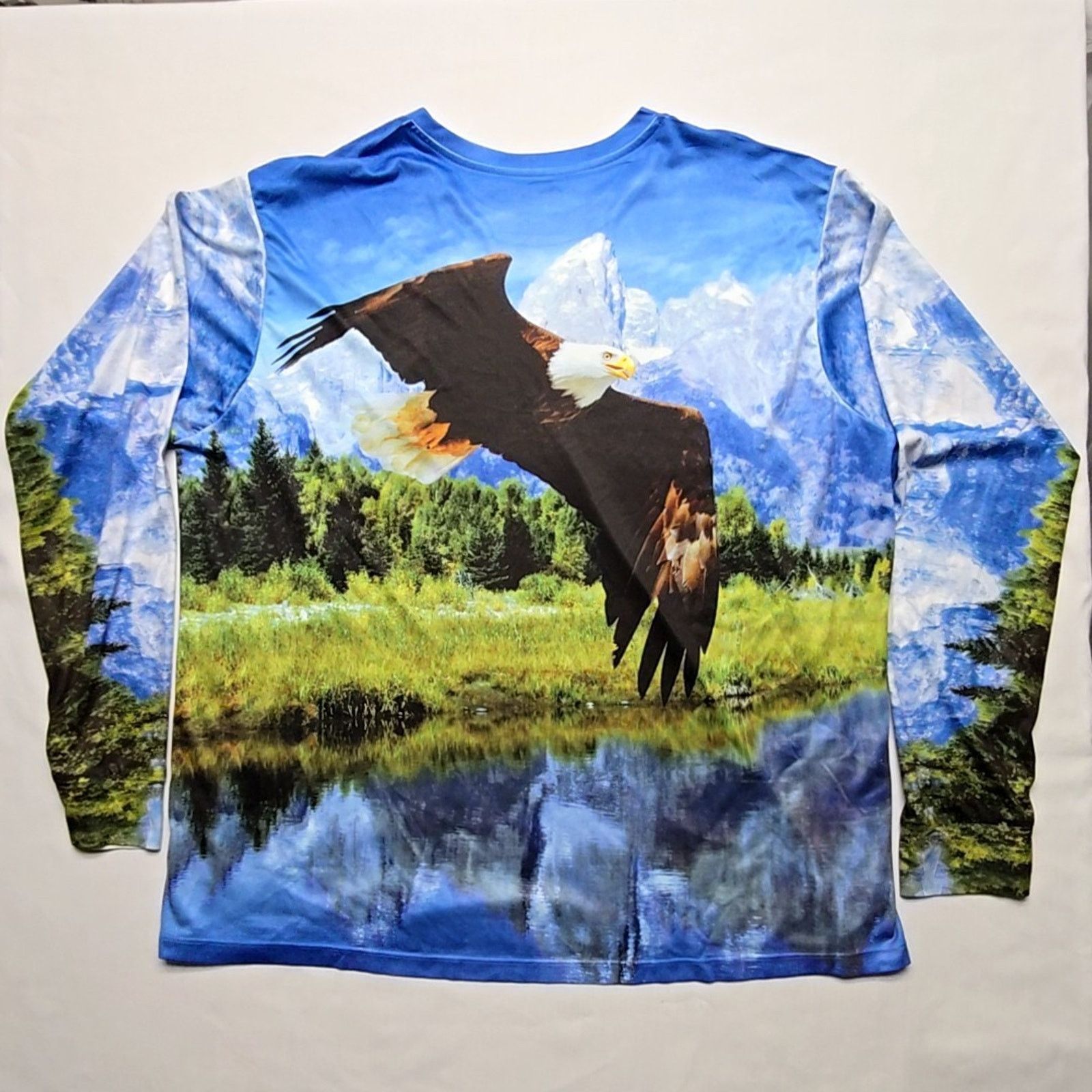 Other Eagle Graphic Polyester Shirt Nature 2XL AOP Long Sleeve Size US XXL / EU 58 / 5 - 6 Thumbnail