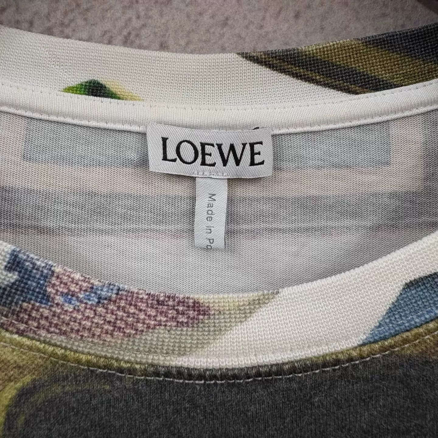Louis Vuitton LOEWE FW21 Print Short Sleeve Tee Men's White S Size US S / EU 44-46 / 1 - 3 Thumbnail