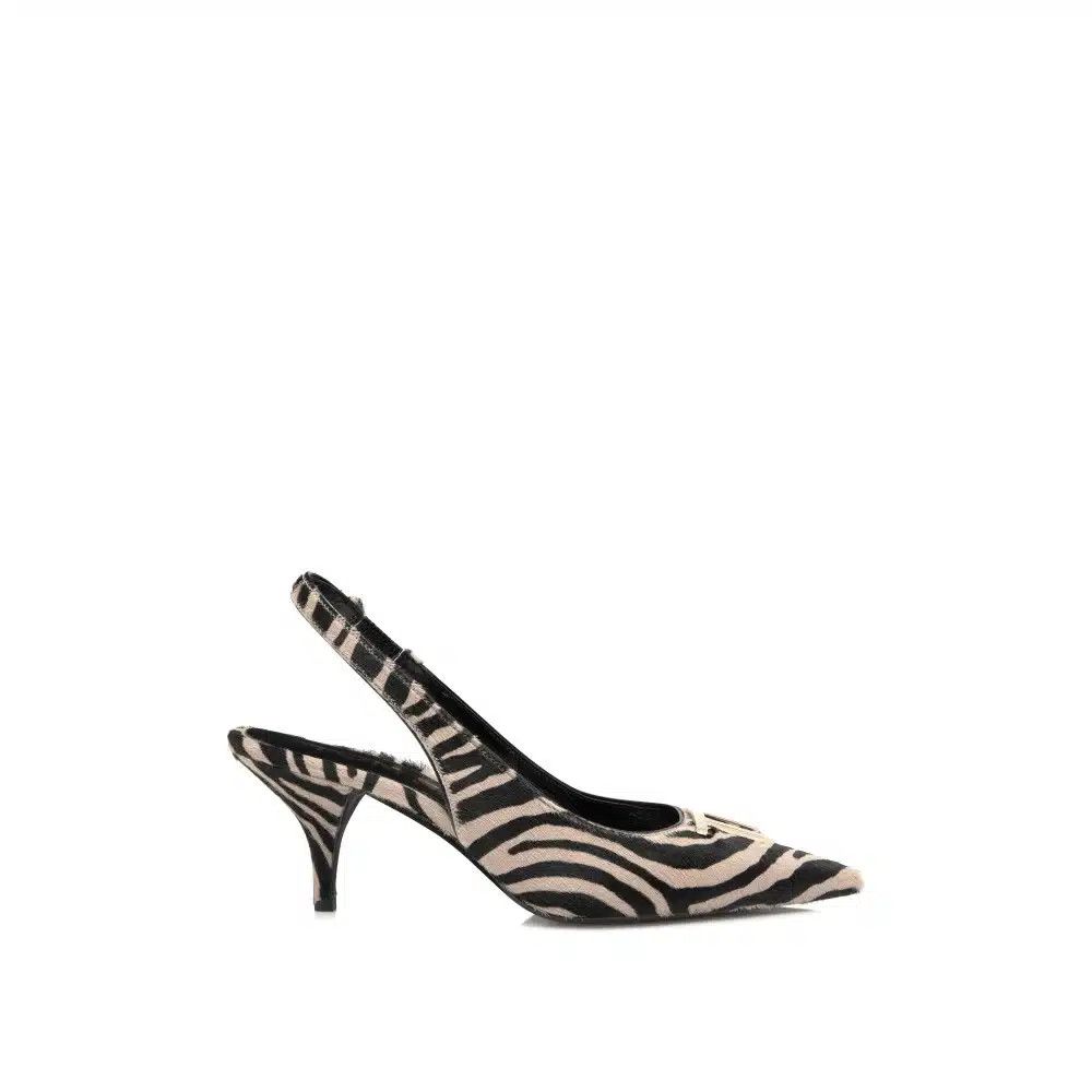 Tom Ford o1loc1c1124 W3164 Mid Heel Slingback Pumps in White Black Size US 7 / IT 37 - 1 Preview