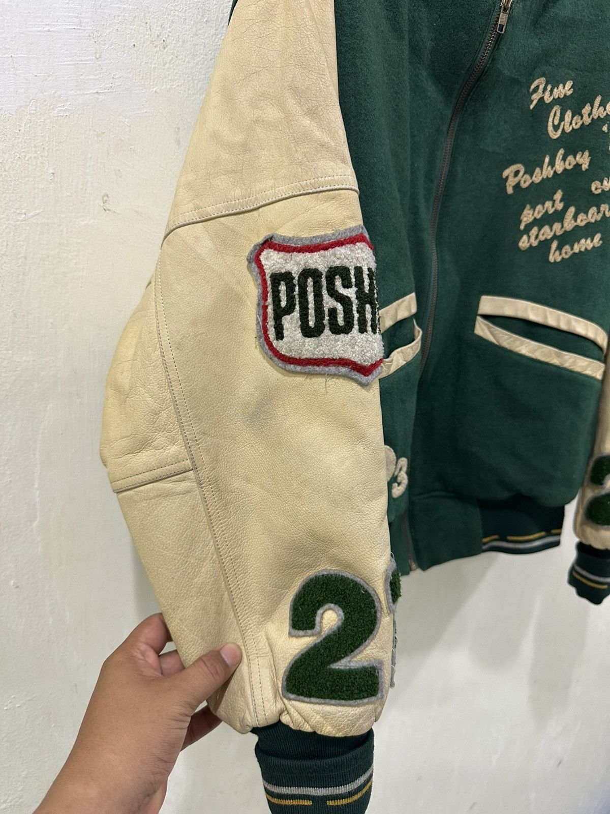 Vintage VTG POSH BOY Wool Varsity Jacket Size US L / EU 52-54 / 3 - 7 Thumbnail