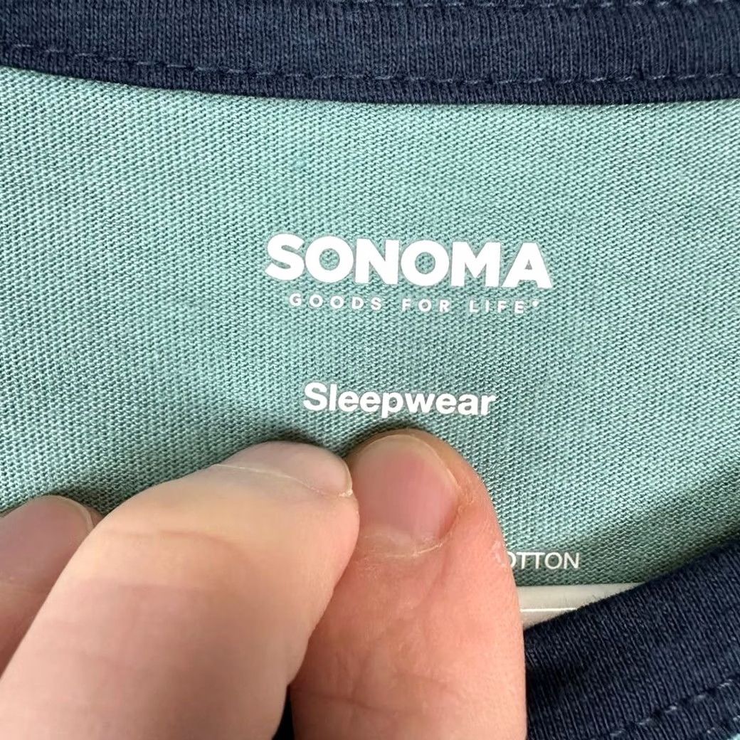Vintage VINTAGE Sonoma Pullover Shirt Mens Small Blue Green Sleepwear Long Sleeve Crewneck NEW Size US S / EU 44-46 / 1 - 4 Thumbnail