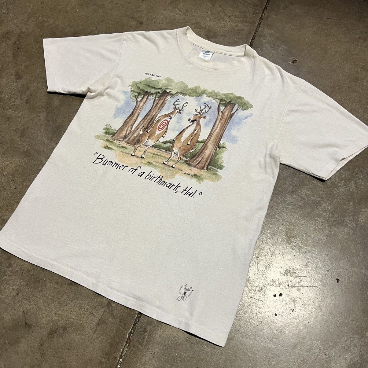 Vintage Vintage The Far Side Humor Comic T Shirt Birthmark 80s USA Size US L / EU 52-54 / 3 - 2 Thumbnail