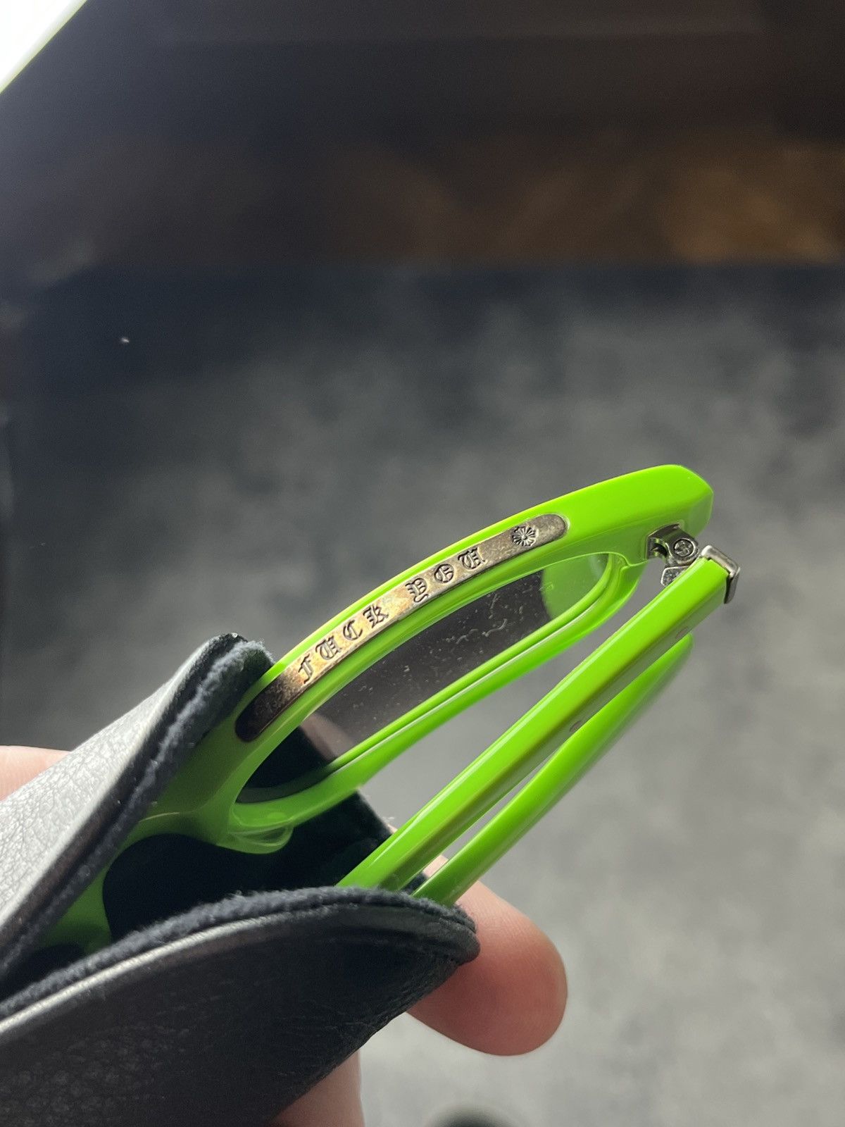 Chrome Hearts 🔥CROME HEARTS LOWRIDER 925 SILVER LIME SUNGLASSES JAPAN Size ONE SIZE - 4 Thumbnail