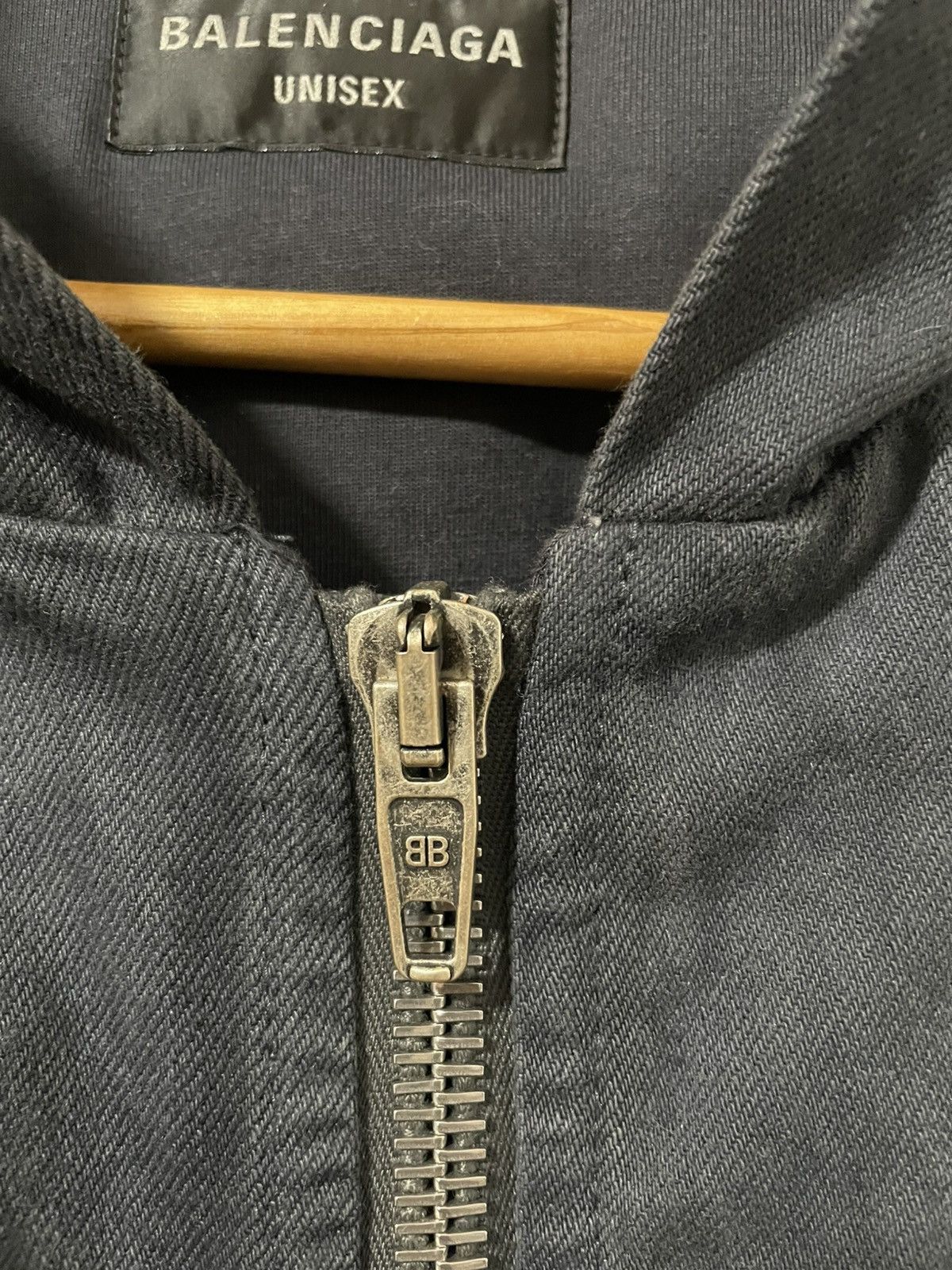 Balenciaga Hooded Denim Bomber XS Size US XS / EU 42 / 0 - 7 Thumbnail