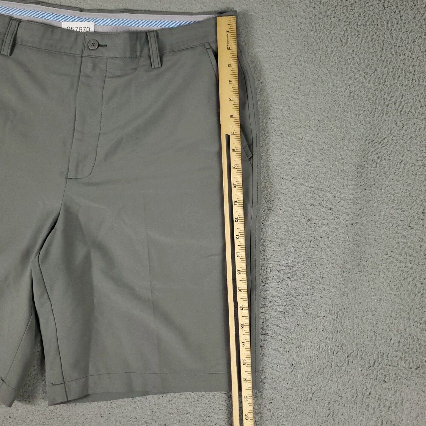 Footjoy FJ FootJoy Shorts Mens Size 38 Gray Stretch Golf Casual Flat Front Chino * Size US 38 / EU 54 - 6 Thumbnail