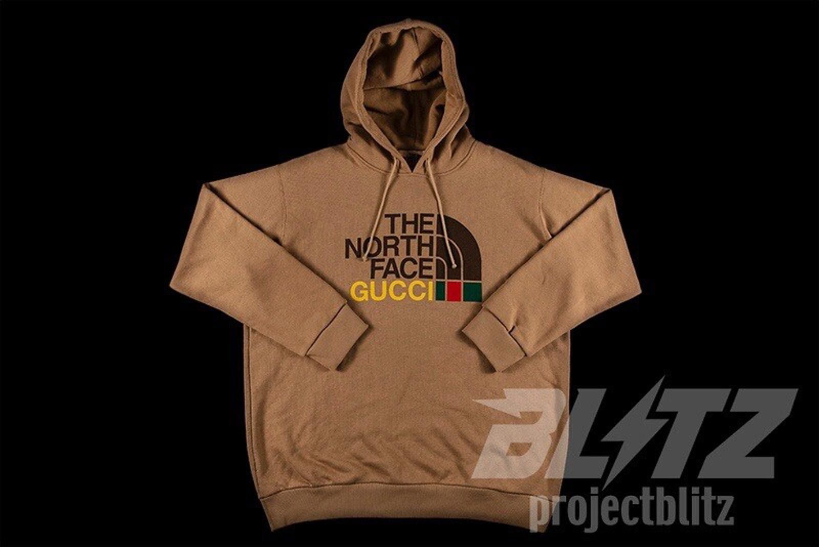 Gucci GUCCI X THE NORTH FACE COTTON HOODED SWEATSHIRT BROWN TNF Size US XL / EU 56 / 4 - 2 Thumbnail