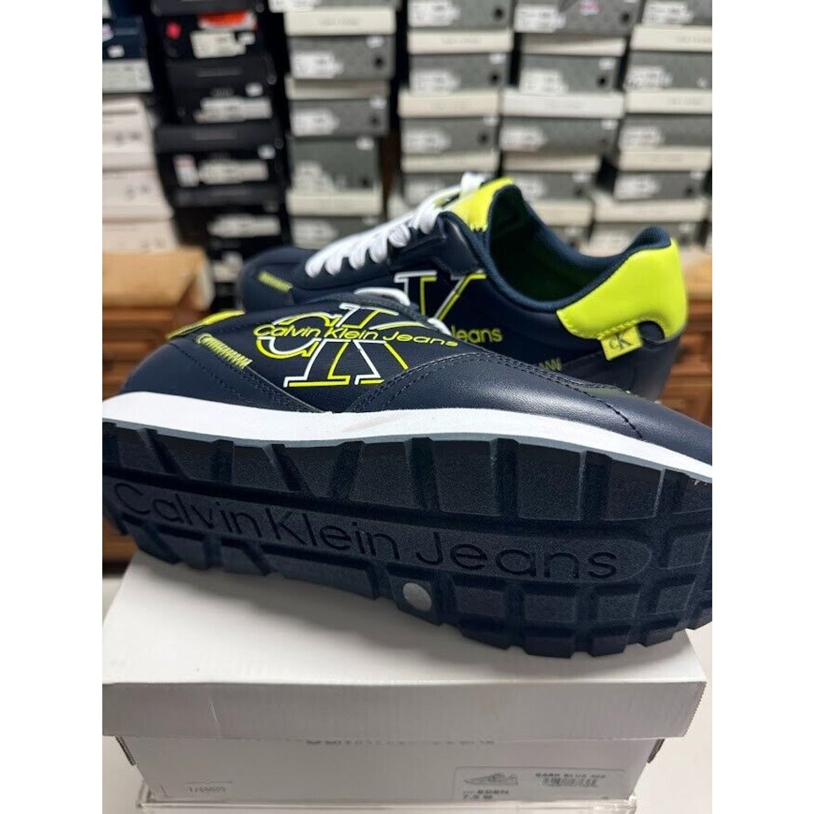Calvin Klein Calvin Klein Eden Men's 10.5 Sneakers - Dark Blue Size US 10.5 / EU 43-44 - 3 Thumbnail