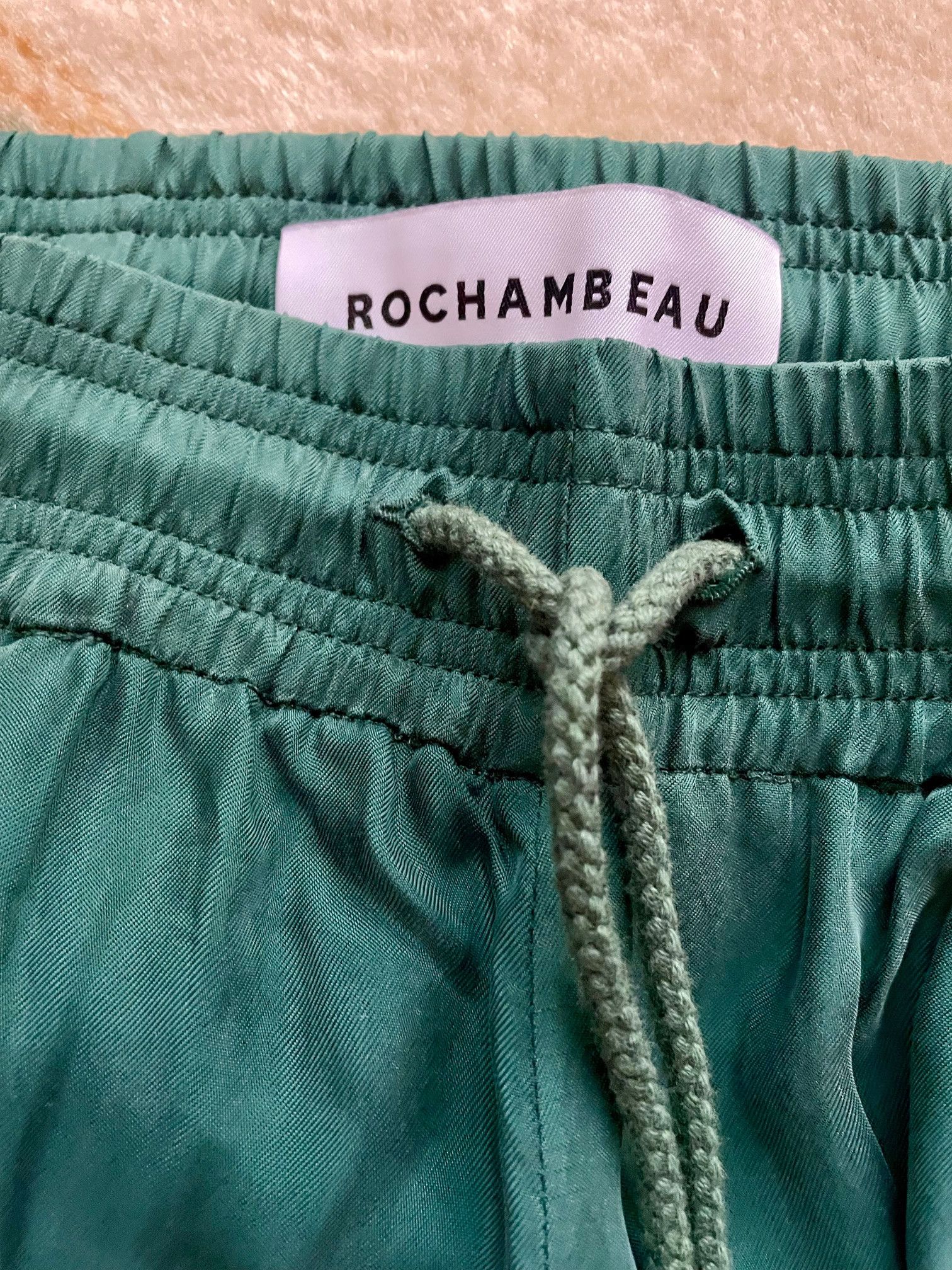 Rochambeau Cupro Silky Sweatpants Emerald Green Size US 32 / EU 48 - 6 Thumbnail