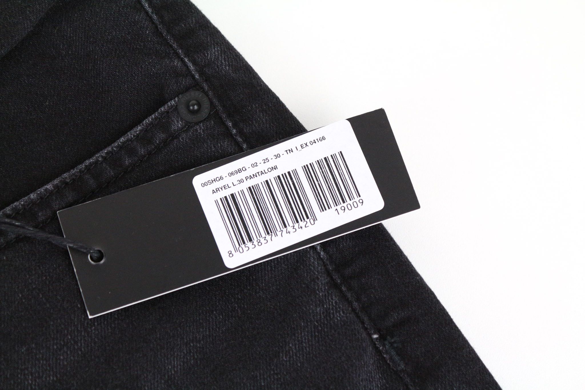 Diesel ARYEL 069BG W25/L30 Black Stretch Jeans 70631 Size 25" / US 0 / IT 36 - 10 Thumbnail