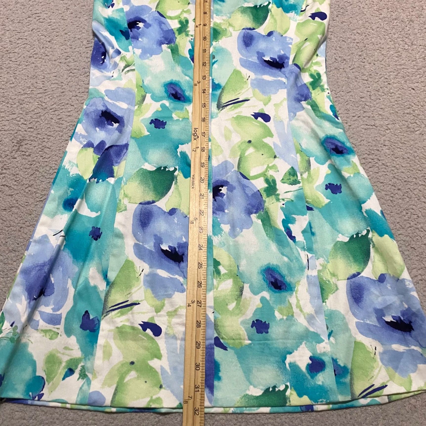Chaps Chaps Dress Women's Multicolor Floral Sheath Sleeveless Round Neck Zip Knee Length 8 Size M / US 6-8 / IT 42-44 - 6 Thumbnail