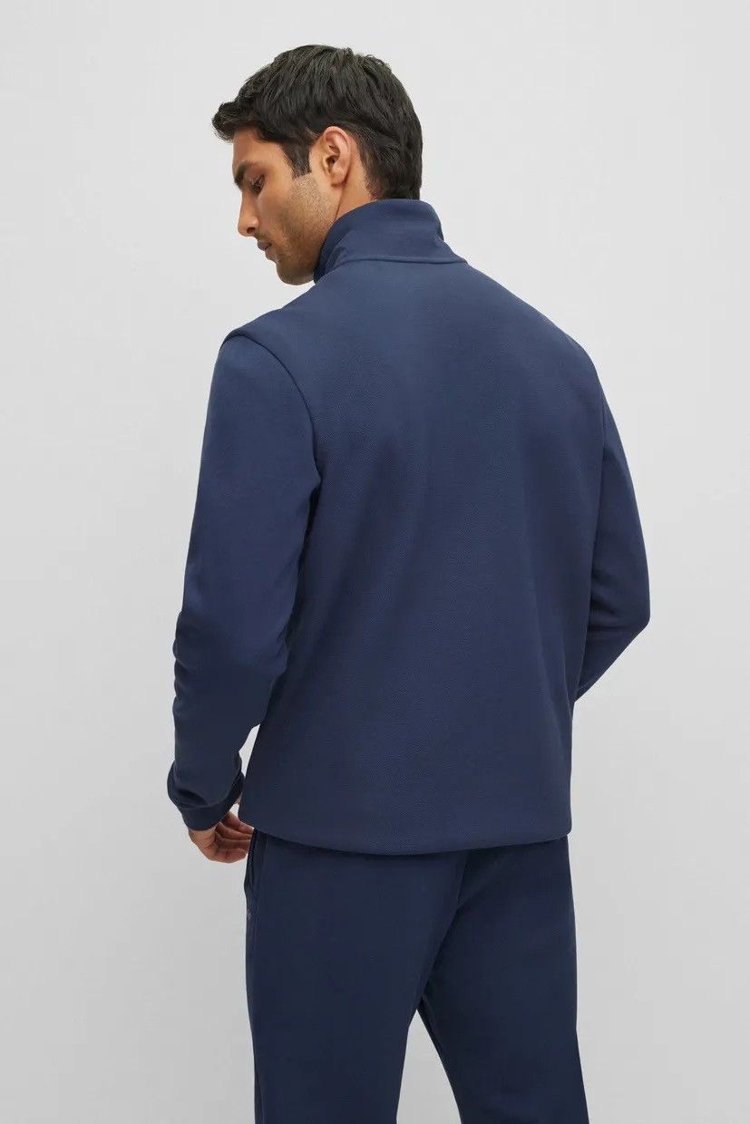 Hugo Boss 🔥 BOSS Mens Navy Full Zip Track Jacket Logo — Size M Size US M / EU 48-50 / 2 - 4 Thumbnail