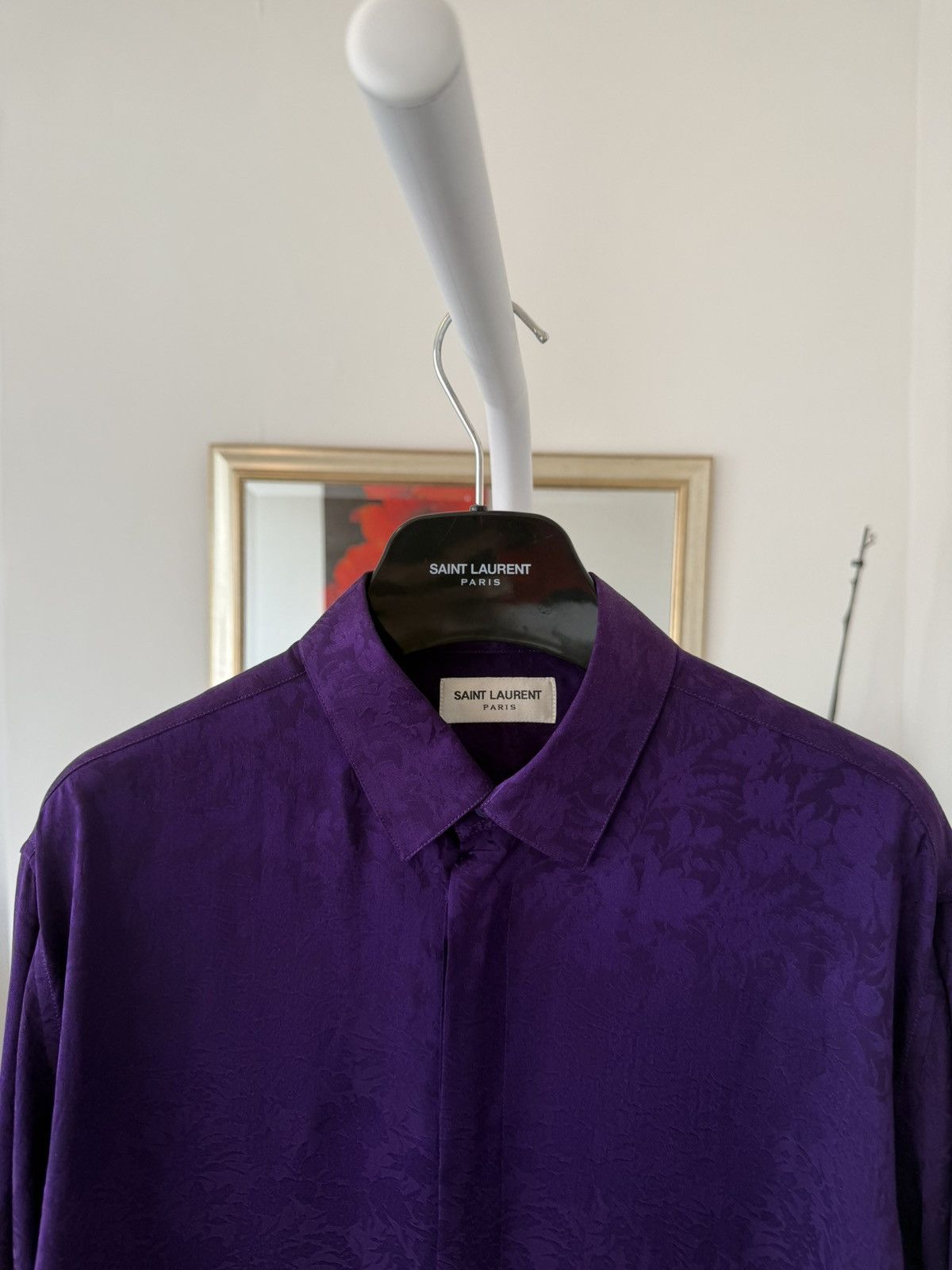 Saint Laurent Paris SS22 Saint Laurent Silk Brocade Shirt Size US M / EU 48-50 / 2 - 11 Thumbnail