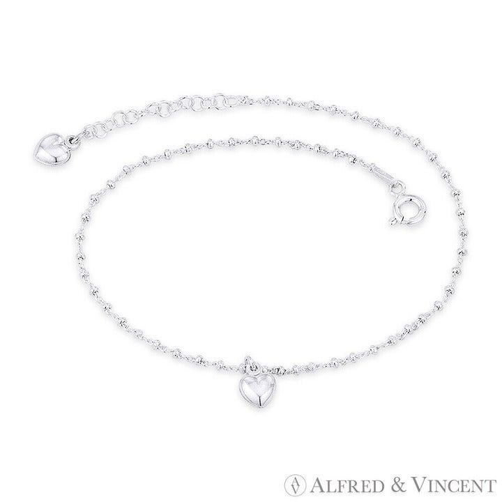 Other Heart Love Charm, Bead, & Cable Link Italy Charm Anklet Size ONE SIZE - 1 Preview
