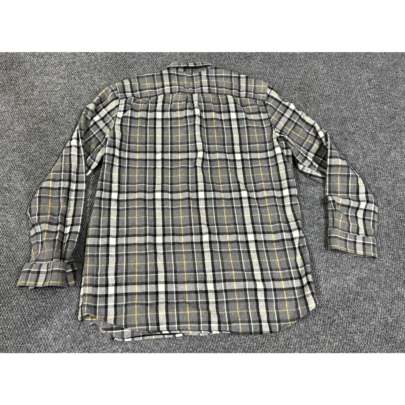 Vintage VINTAGE L.L.Bean Shirt Mens XLT Gray Plaid Flannel Long Sleeve Tall Button Front Size US XL / EU 56 / 4 - 5 Thumbnail